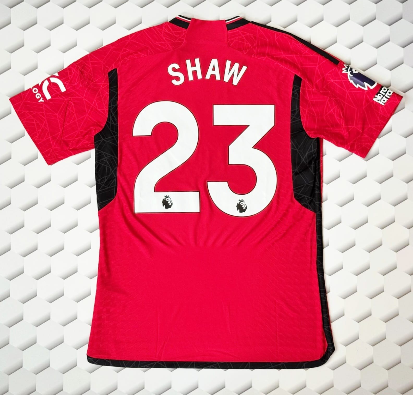 Manchester United Match Worn Football Shirt England International Luke Shaw. for sale on Ebay