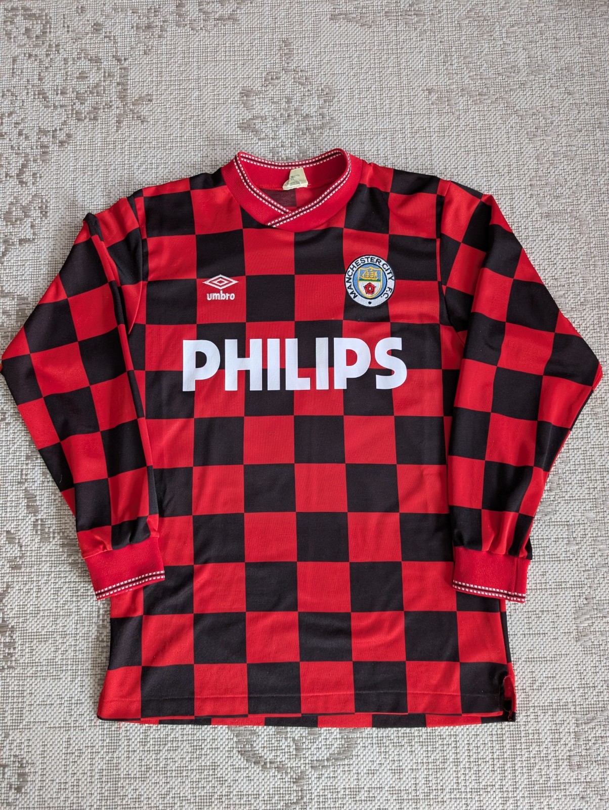 Manchester City 1986-1987 Away Football Shirt - Medium for sale on Ebay
