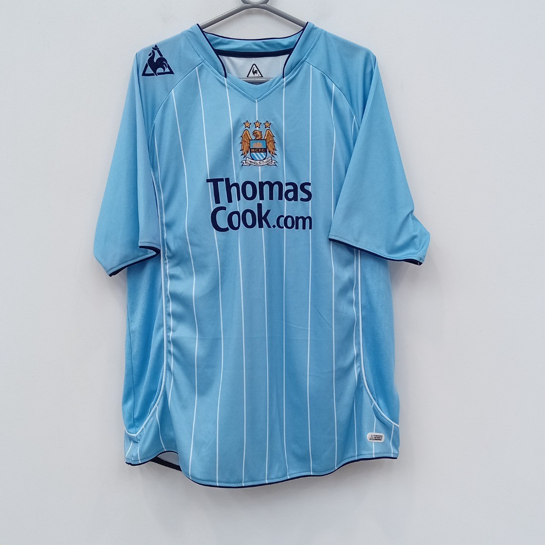 2007-08 Manchester City FC Home Shirt Size 2XL Blue Le Coq Sportif FLT for sale on Ebay