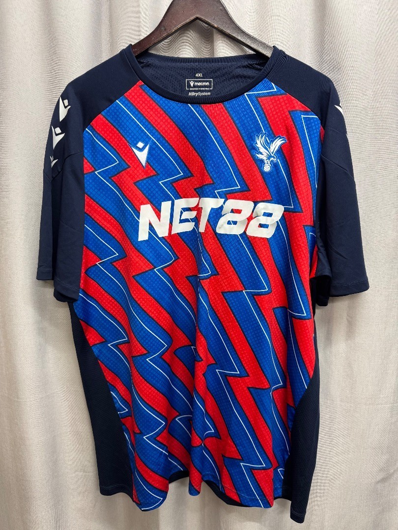 Men's MACRON Crystal Palace Pre-Match Shirt 2024/25 Season Size 4XL - CG S38 for sale on Ebay