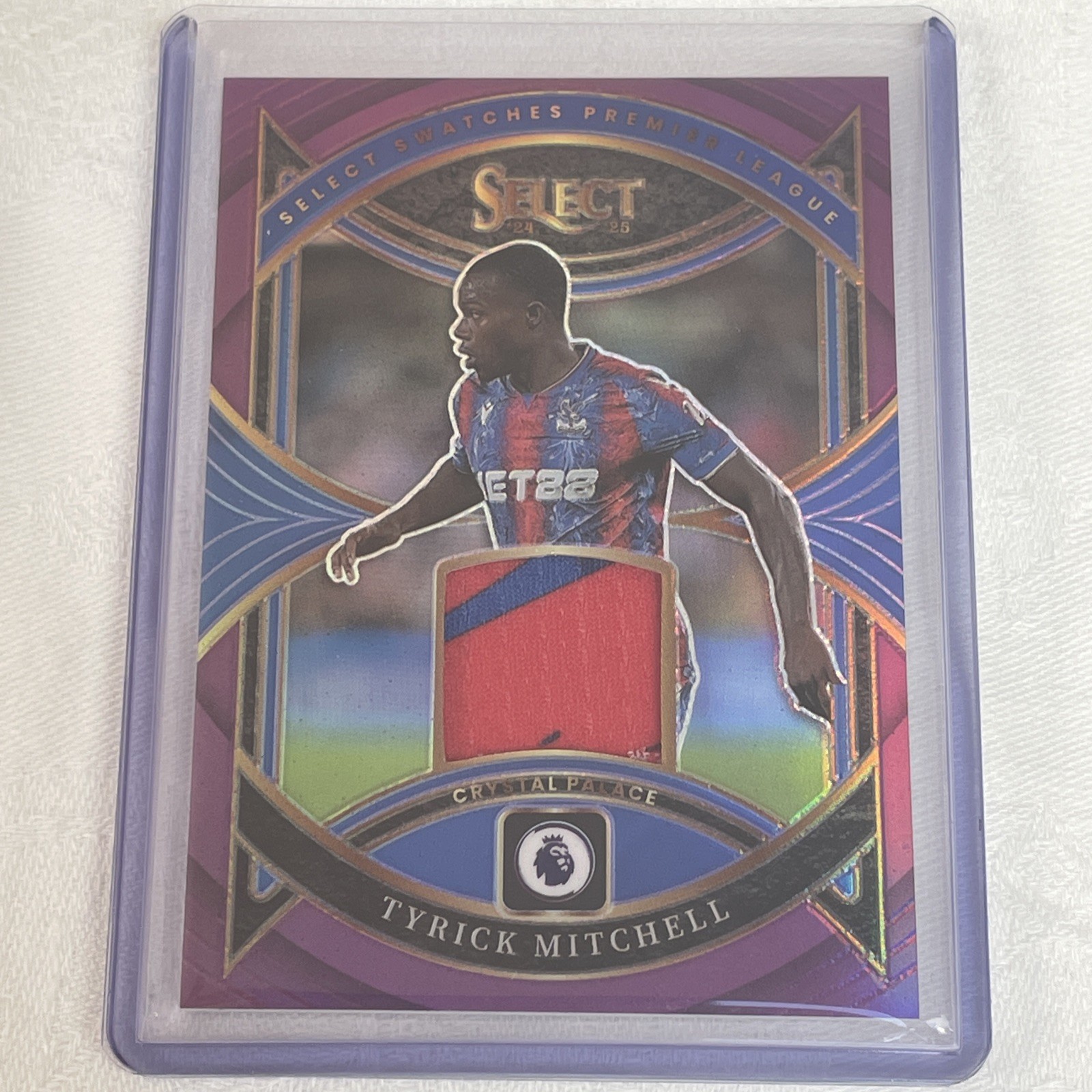 Tyrick Mitchell, Crystal Palace, Patch, 24/25 Panini Select numbered 13/49  for sale on Ebay