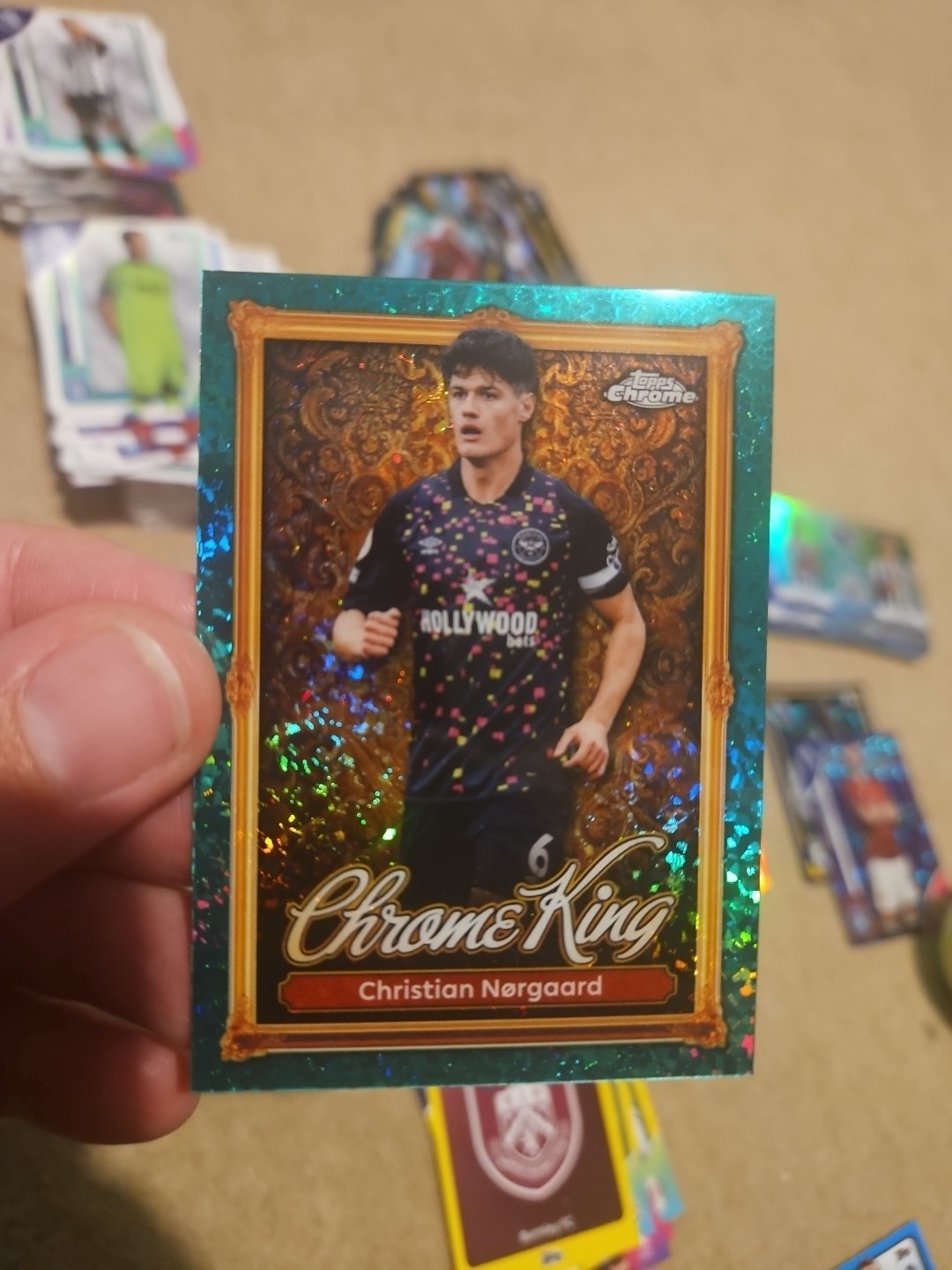 2025/26 Topps Premier League Chrome King SP Christian Norgaard Brentford #CK 4 for sale on Ebay