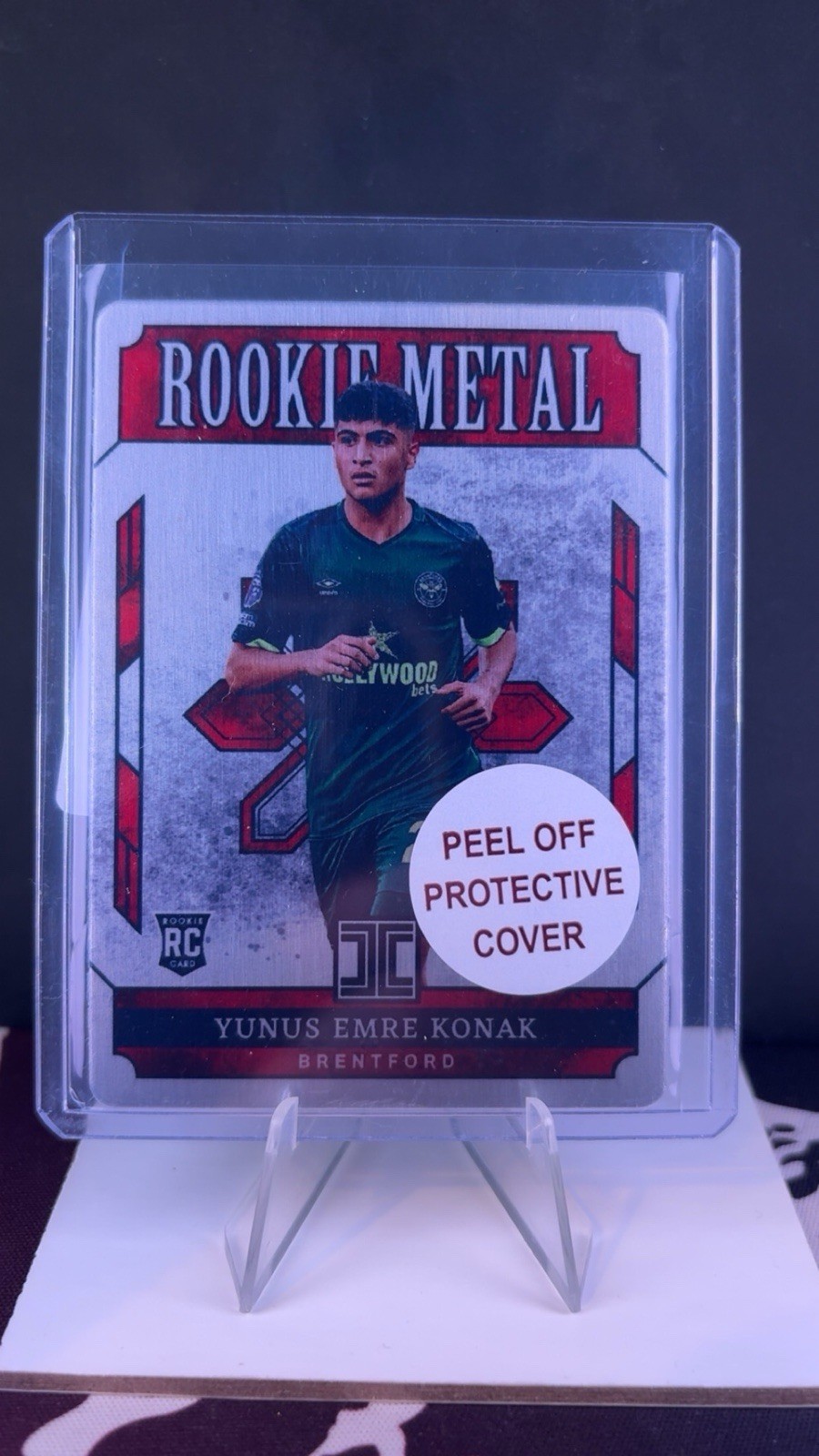 Yunus Emre Konak Brentford FC Rookie Metal 7/79 Panini Impeccable 2024-2025 for sale on Ebay