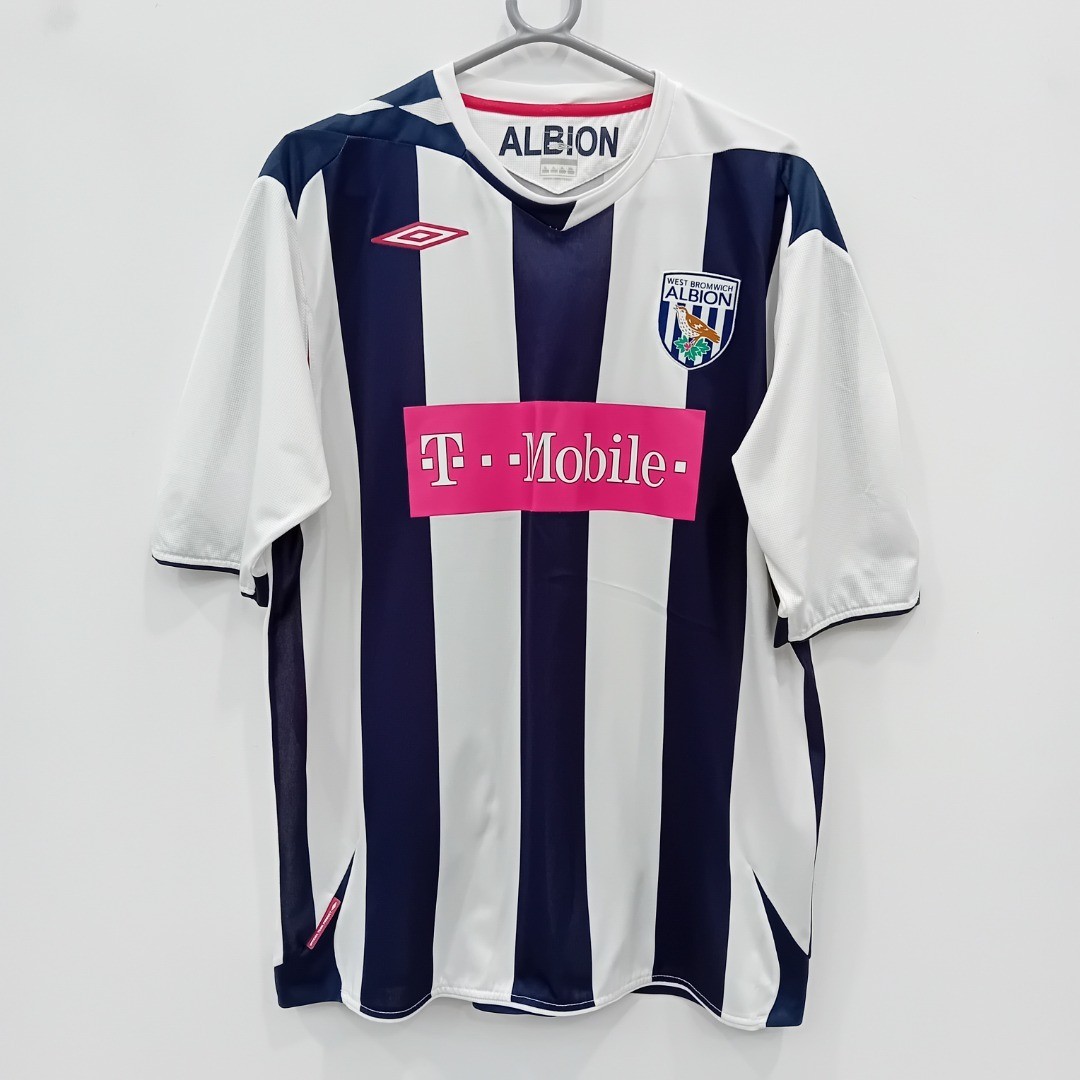 Umbro West Bromwich Albion 2007/08 Home Shirt Size XL Mens Blue White FLT18-TT  for sale on Ebay