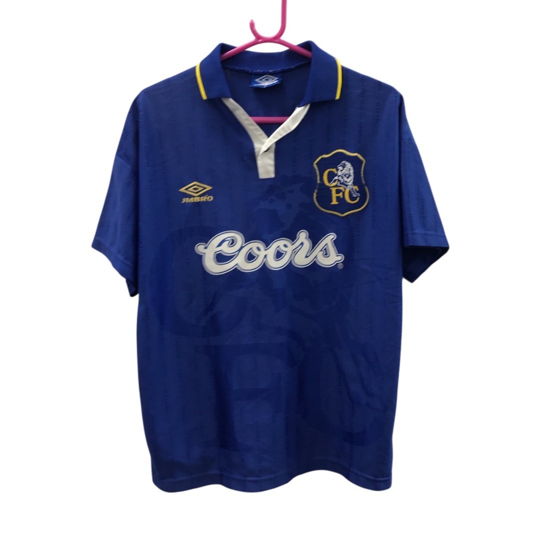 Chelsea FC 1995-97 Home Football Shirt Size M Umbro #11 Wise Men's RMF18-SM for sale on Ebay