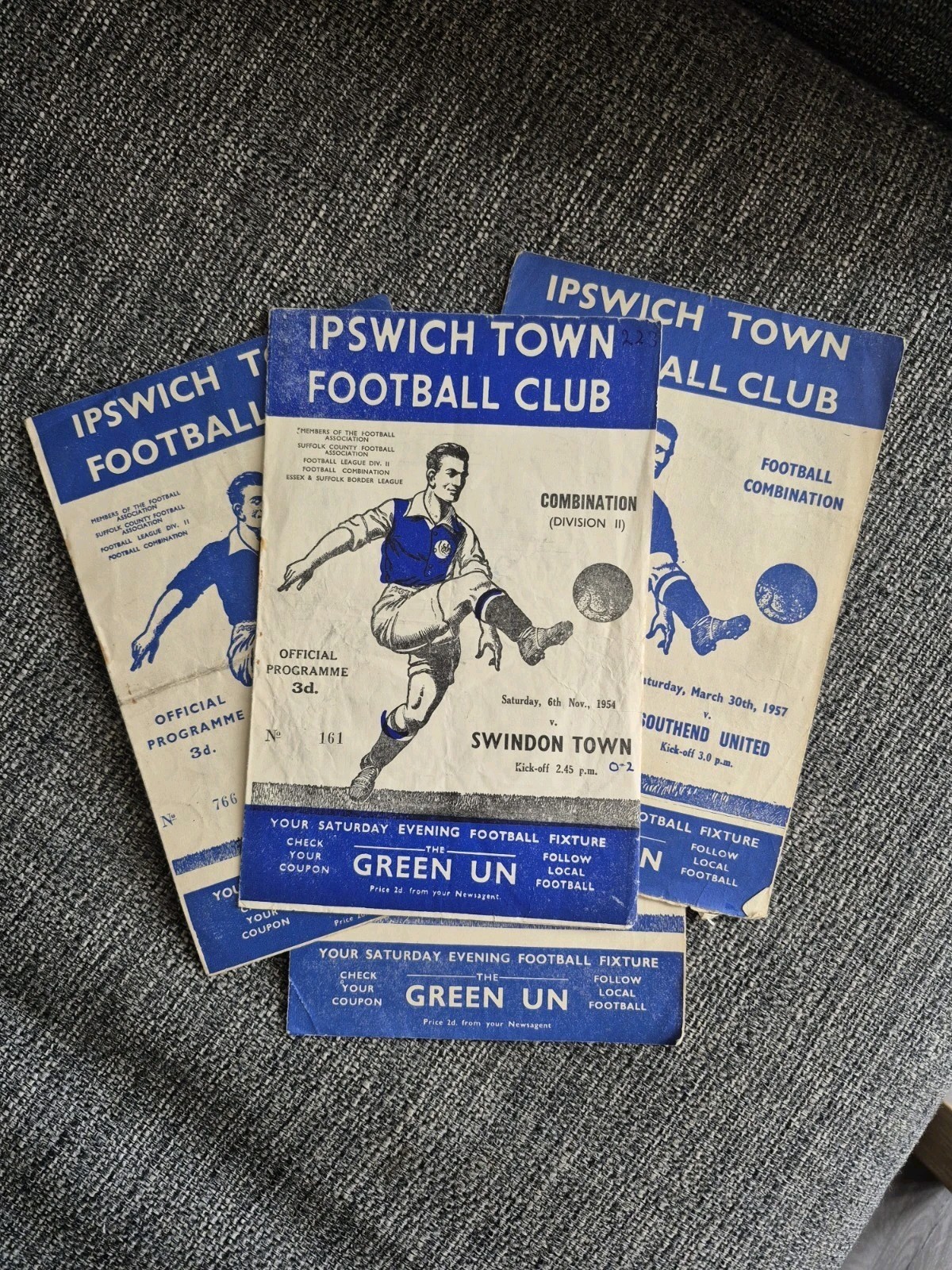 Collection x4 1950s Ipswich Town Home Reserve Team Programmes for sale on Ebay