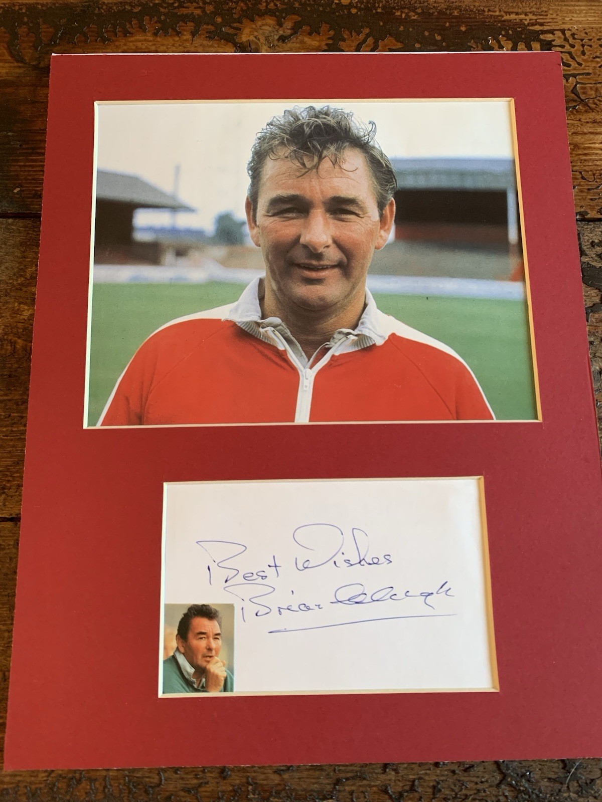 Brian Clough Autograph Hand Signed Photo Display Nottingham Forest Autographs for sale on Ebay