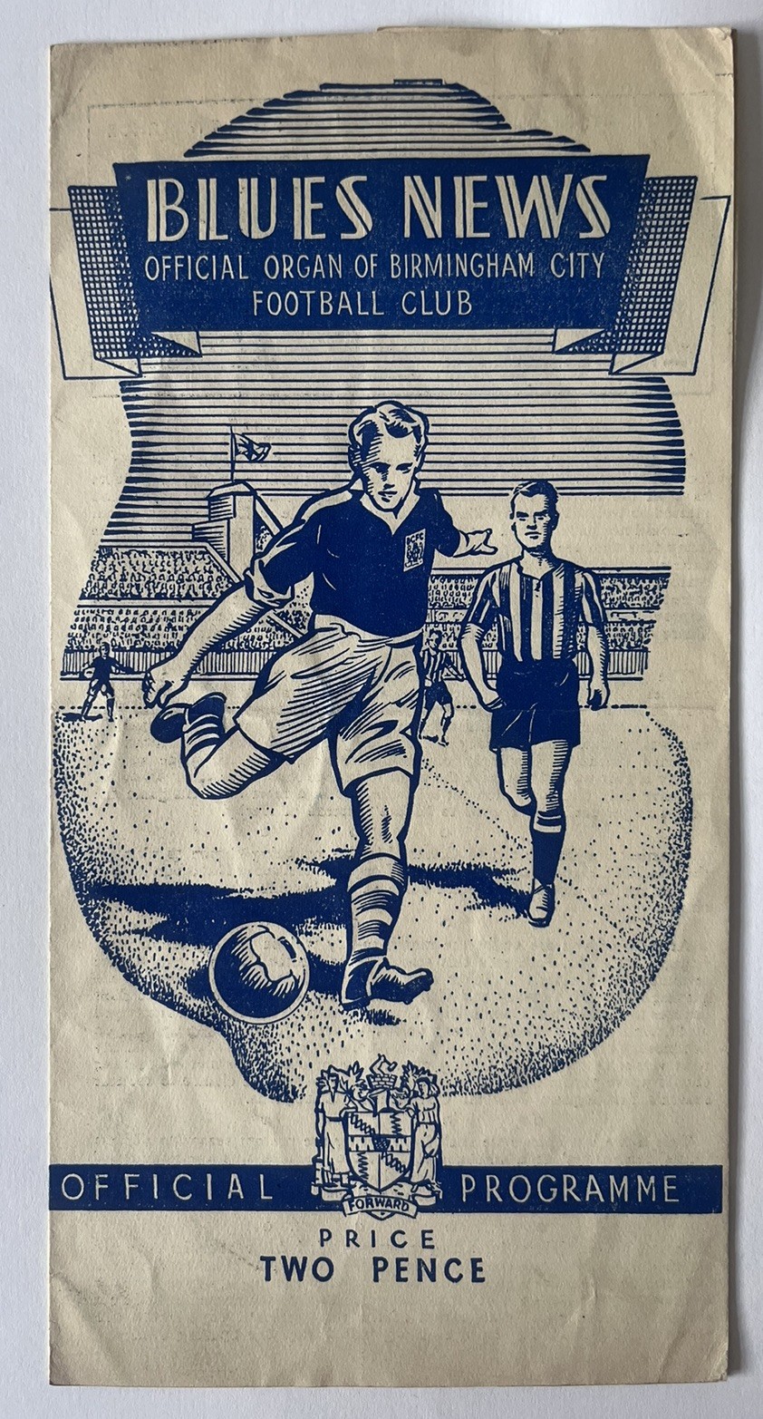 Birmingham City v Aston Villa 30th April 1949 for sale on Ebay
