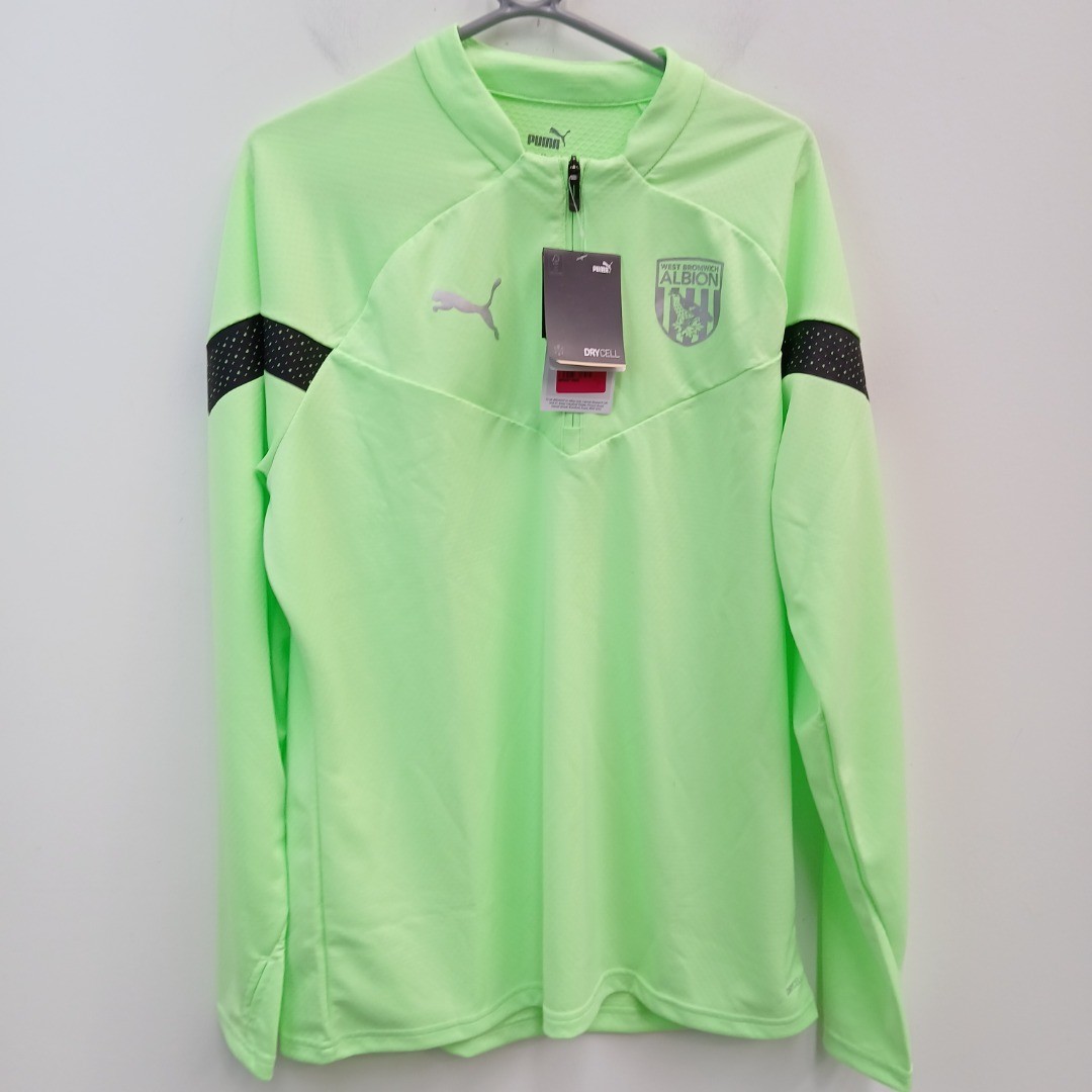 West Bromwich Albion Training Zipped Top Size Large Mens Green BNWT -WRDC for sale on Ebay