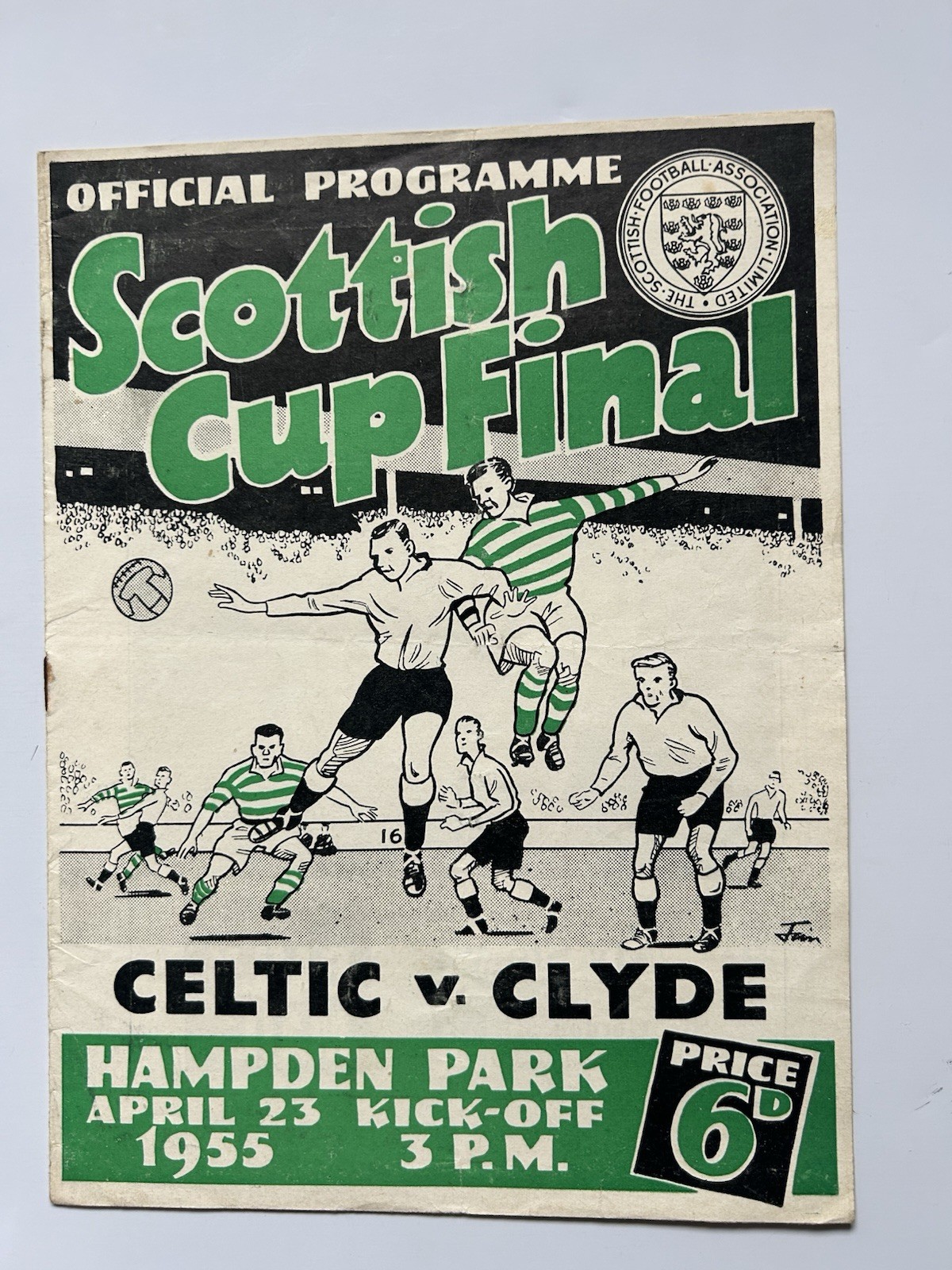 CELTIC V CLYDE 1951 SCOTTISH CUP FINAL for sale on Ebay