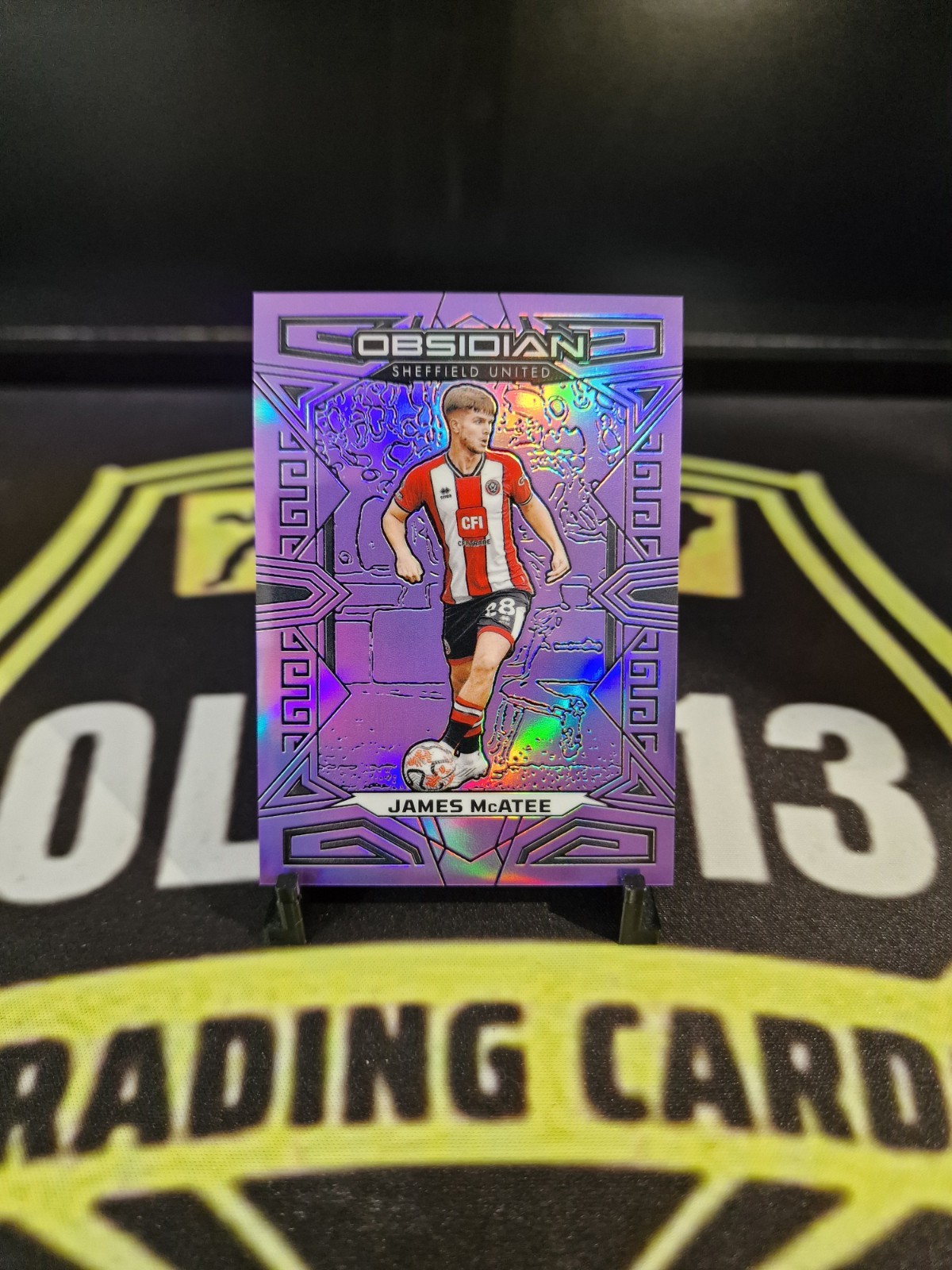 James McAtee /25 Purple Flood 2023-24 Panini Obsidian Soccer Sheffield United for sale on Ebay
