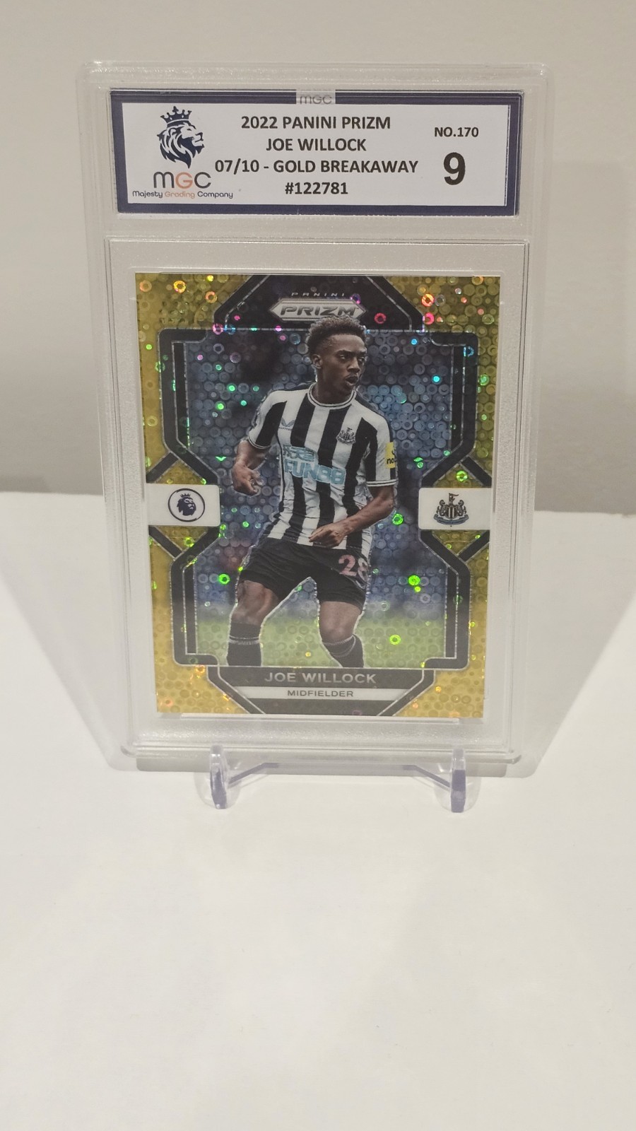 2022-23 Panini Prizm Joe Willock Gold Breakaway /10 Newcastle United. MGC 10 for sale on Ebay