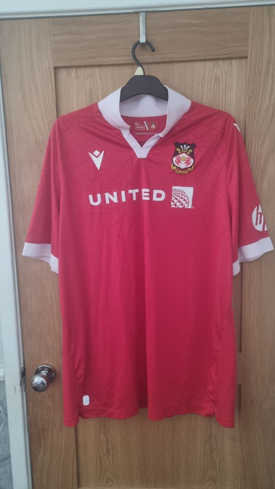 Original Wrexham 2024/2025 Home Football Shirt Mens 4XL for sale on Ebay