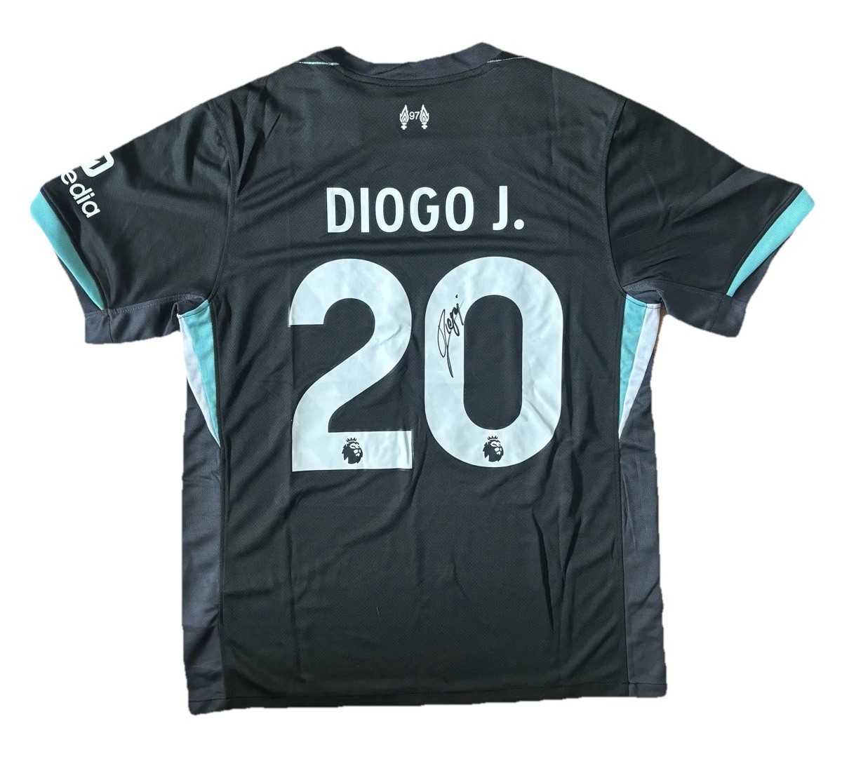 DIOGO JOTA Hand Signed 2024/25 AWAY FC Liverpool Shirt FOOTBALL Legend RARE*COA for sale on Ebay