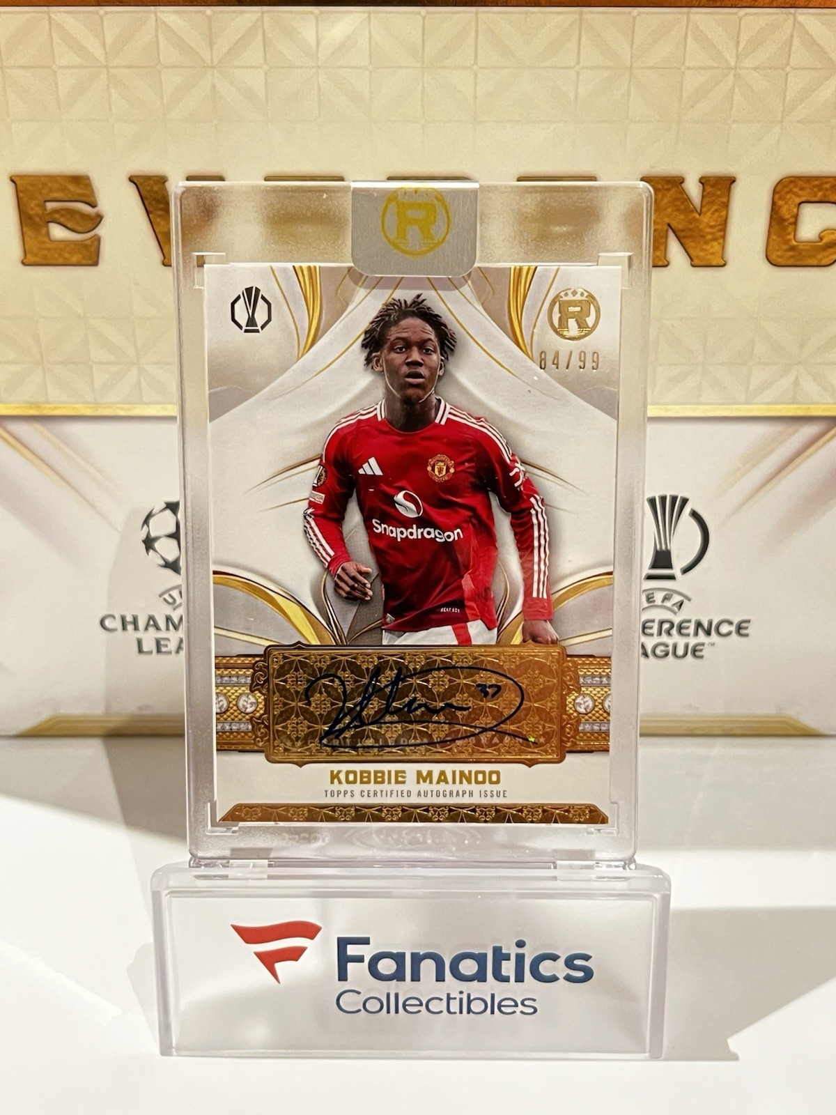 2025 TOPPS REVERENCE KOBBIE MAINOO AUTO CARD /99 MANCHESTER UNITED for sale on Ebay
