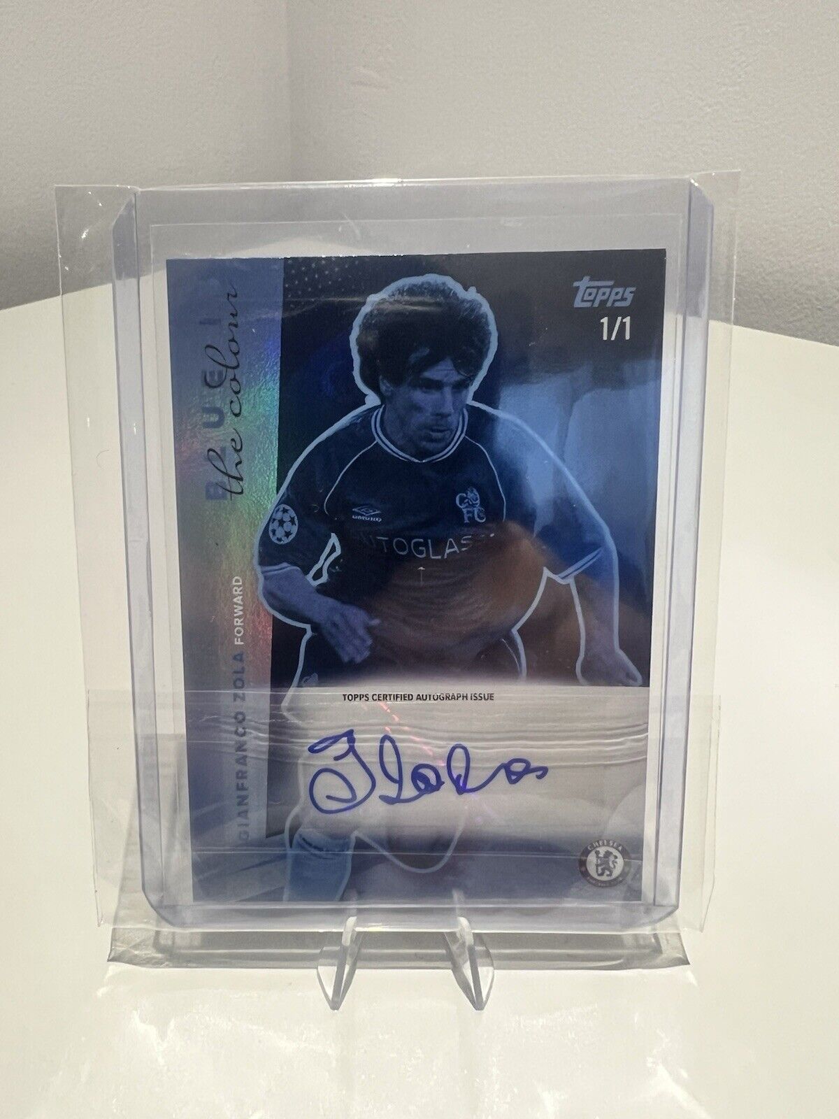 Topps Chelsea Gianfranco Zola Auto 1/1 RARE for sale on Ebay