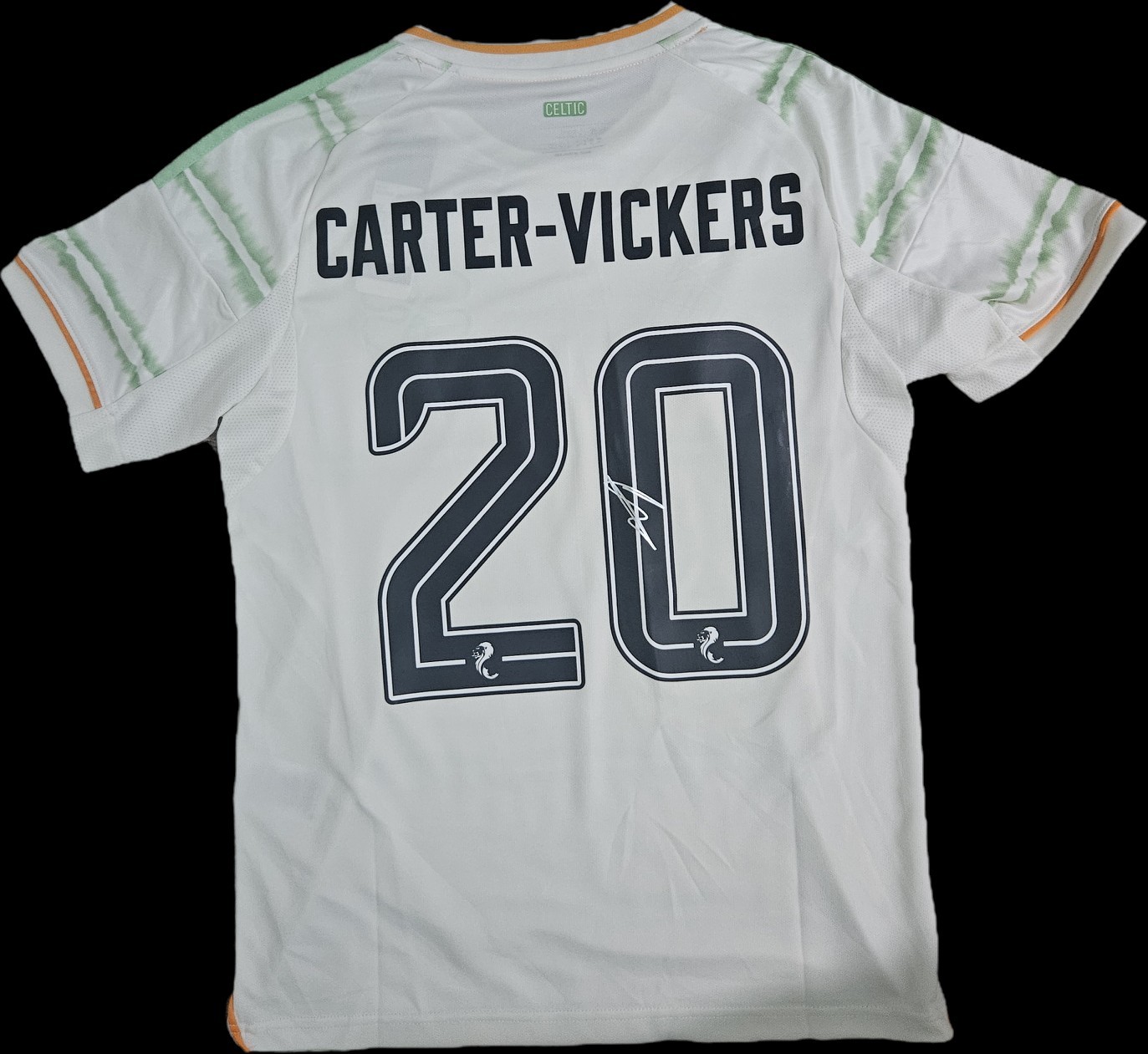 Signed Cameron Carter - Vickers Celtic 2025/26 Third Shirt Celtic PROOF & COA for sale on Ebay