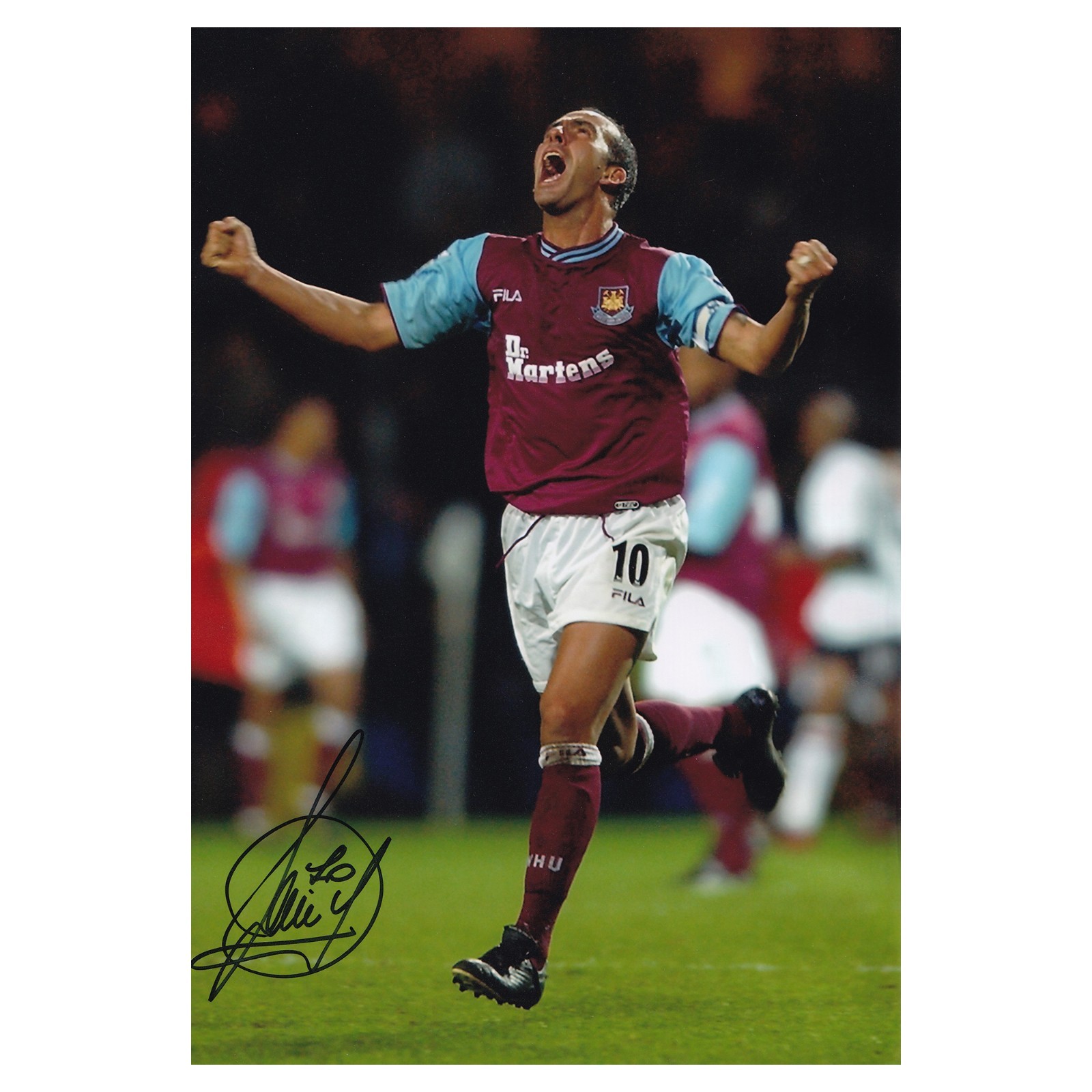 Paolo Di Canio Signed West Ham United Photo West Ham Autograph COA for sale on Ebay