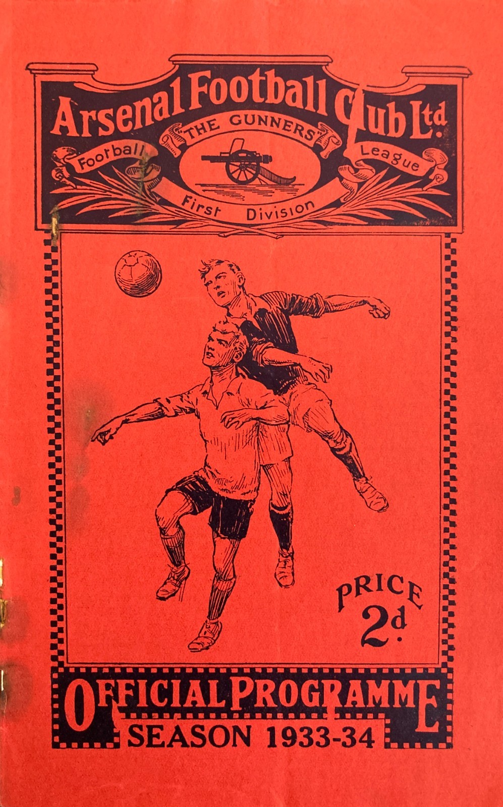 Arsenal (Champions) v Tottenham Hotspur Div 1 1933/34 for sale on Ebay