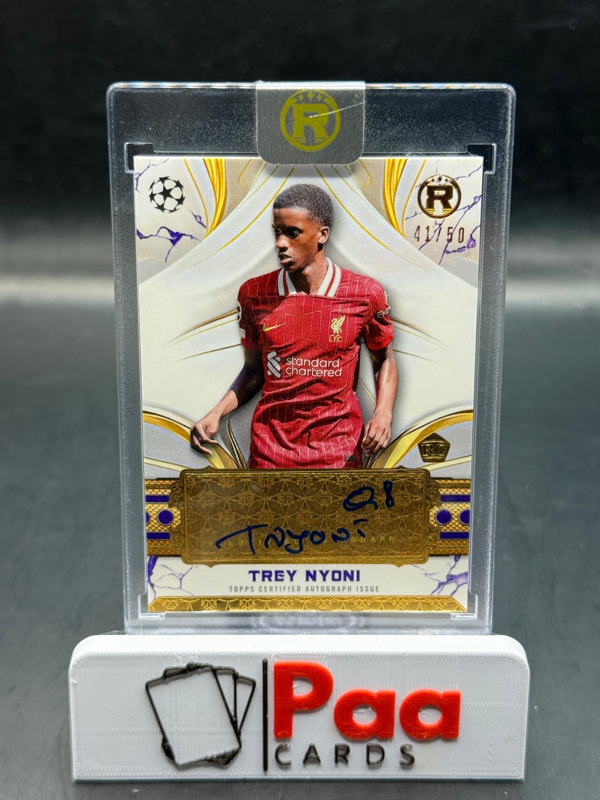 Topps - Reverence - Auto - Liverpool FC - Trey Nyoni /50 - Rookie for sale on Ebay