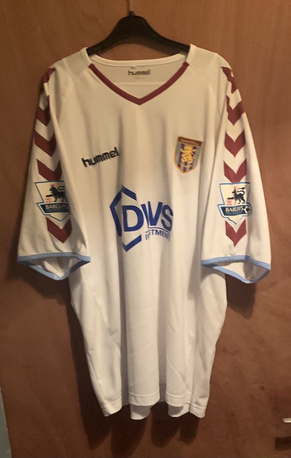 ASTON VILLA MATCH WORN SHIRT BY SAMUEL for sale on Ebay