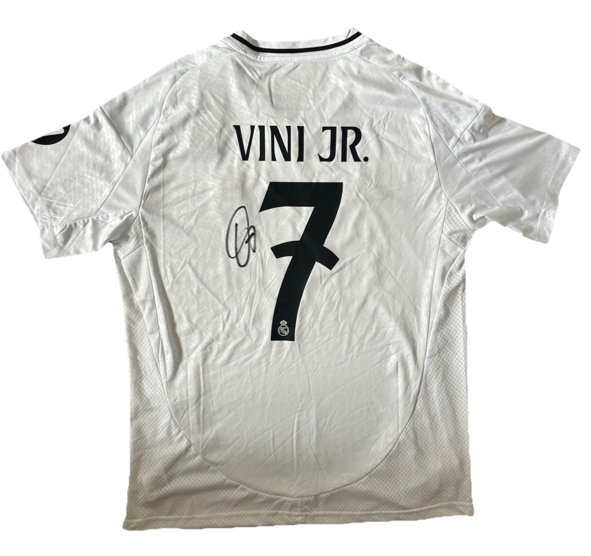 VINICIUS JR Hand Signed Real Madrid 2024/25 Home Shirt Football Brazil RARE*COA for sale on Ebay