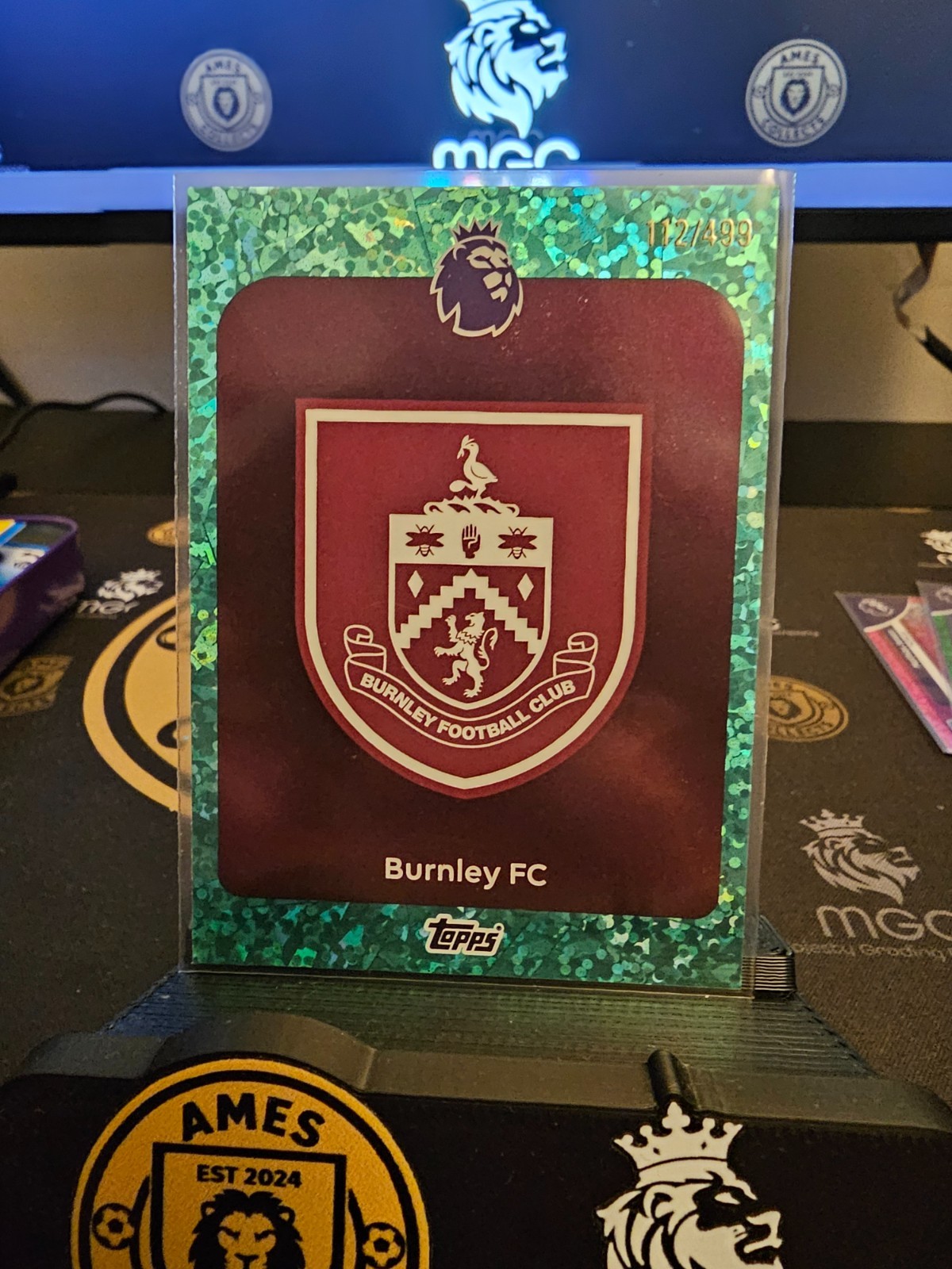 Topps Premier League 26 Burnley Badge 112/499 for sale on Ebay
