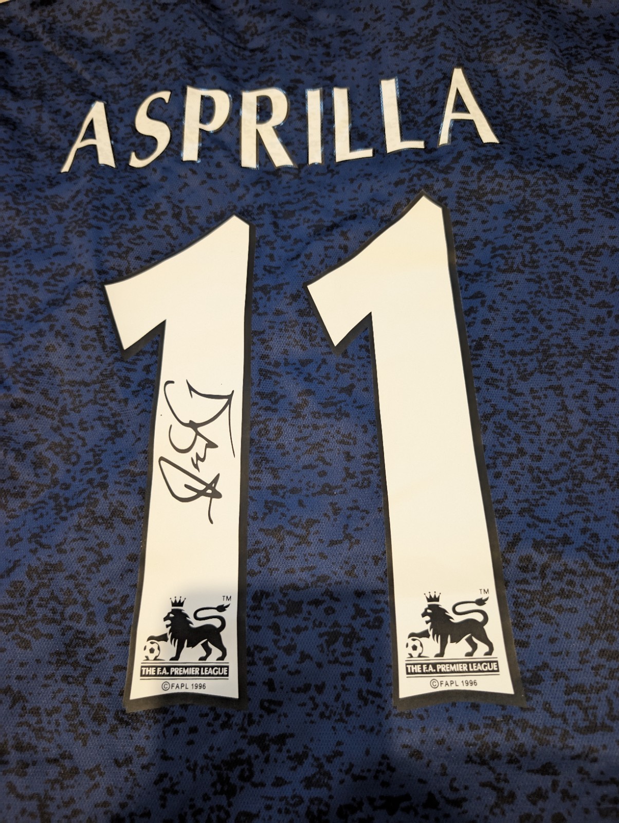 Asprilla Signed Newcastle Football Shirt Printed Authentic Autograph for sale on Ebay