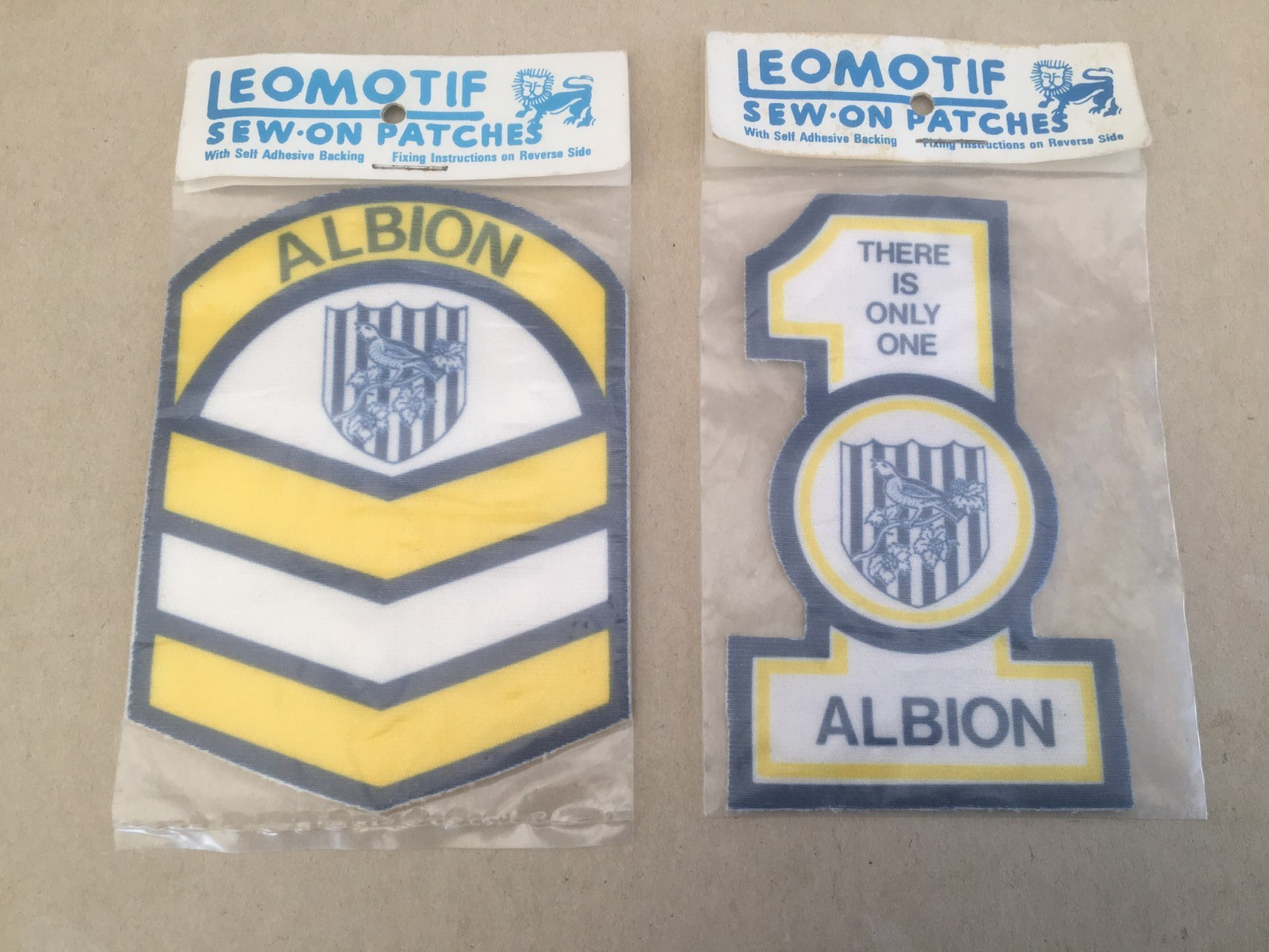 Original Vintage 1970s Sew On Patch West Bromwich Albion WBA Cloth Badges Unused for sale on Ebay