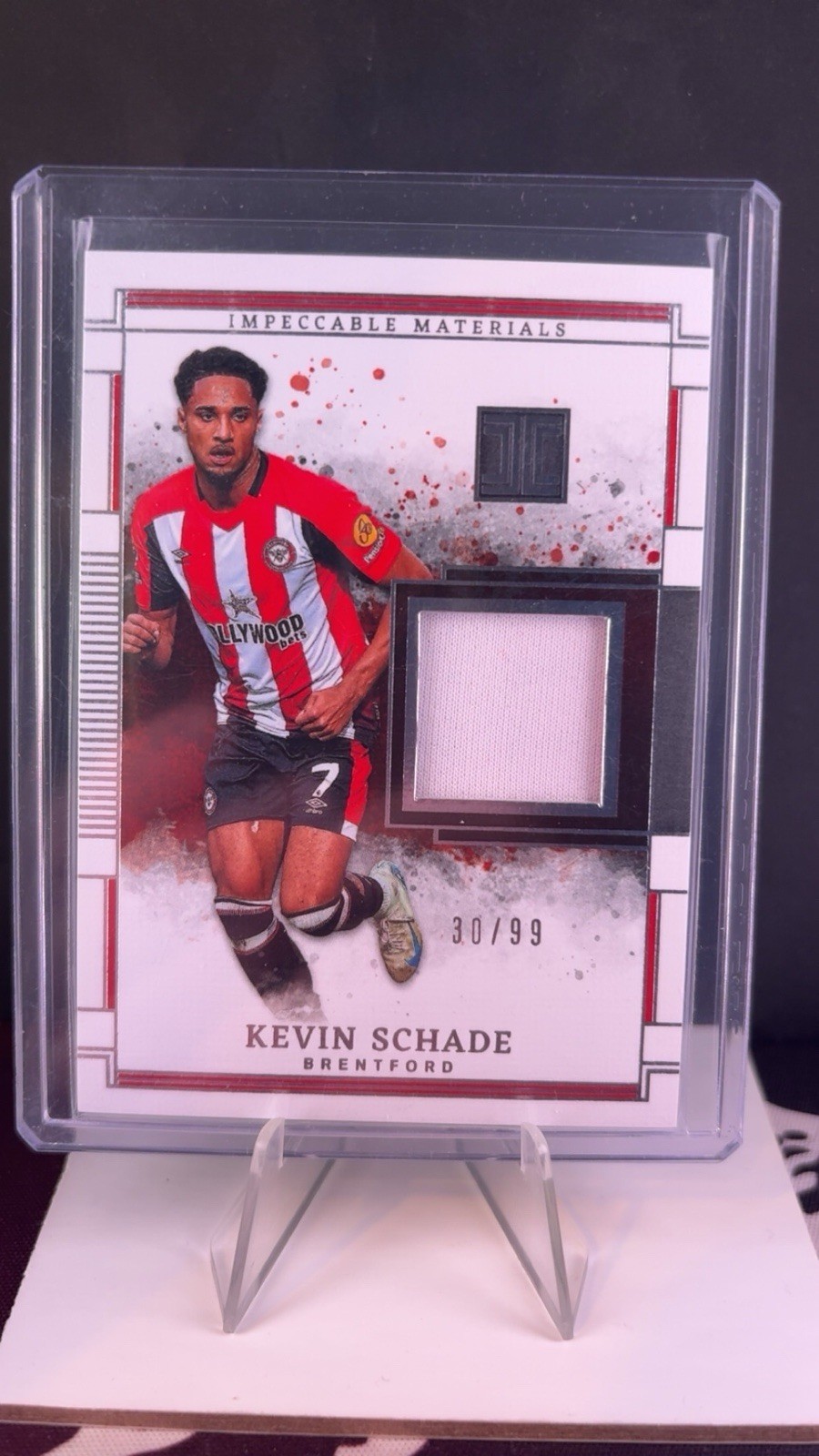 Kevin Schade Brentford FC 30/99 Patch Panini Impeccable 2024-2025 for sale on Ebay
