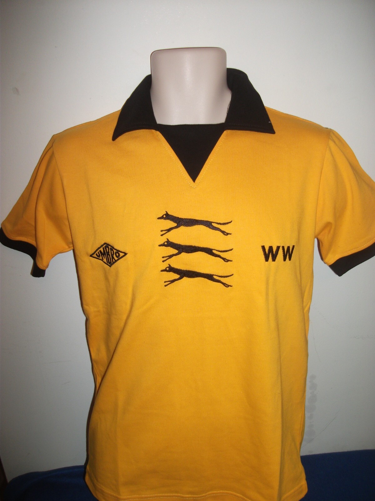 Umbro  Replica Wolves Home  Football Shirt 1975 S for sale on Ebay