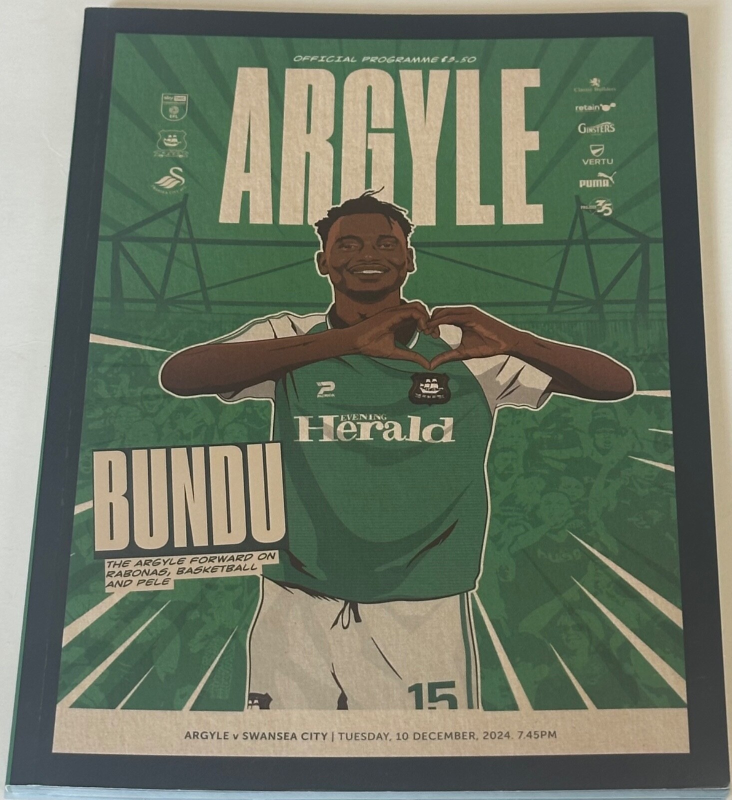 Plymouth Argyle v Swansea City Match Programme / 10.12.2024 for sale on Ebay