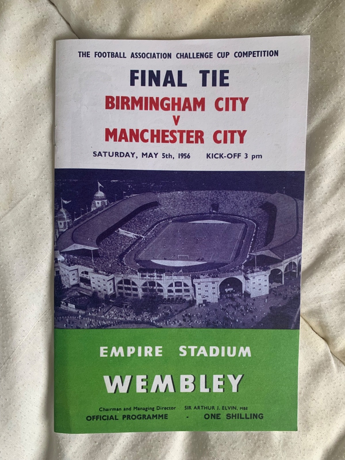 Birmingham City v Manchester City (FA Cup Final) 1956 for sale on Ebay
