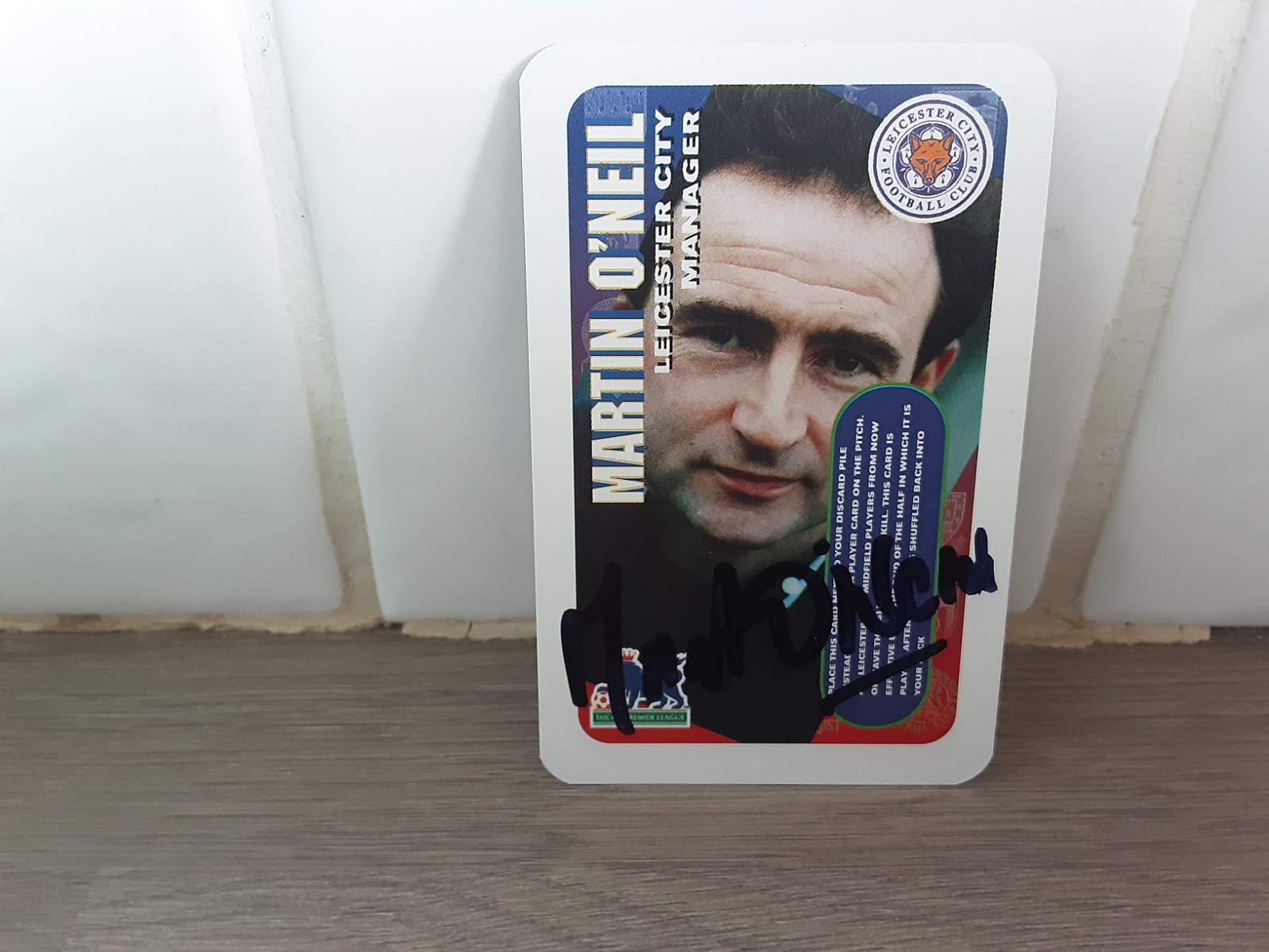 MARTIN O'NEILL - LEICESTER CITY Hand Signed Football trading card  for sale on Ebay