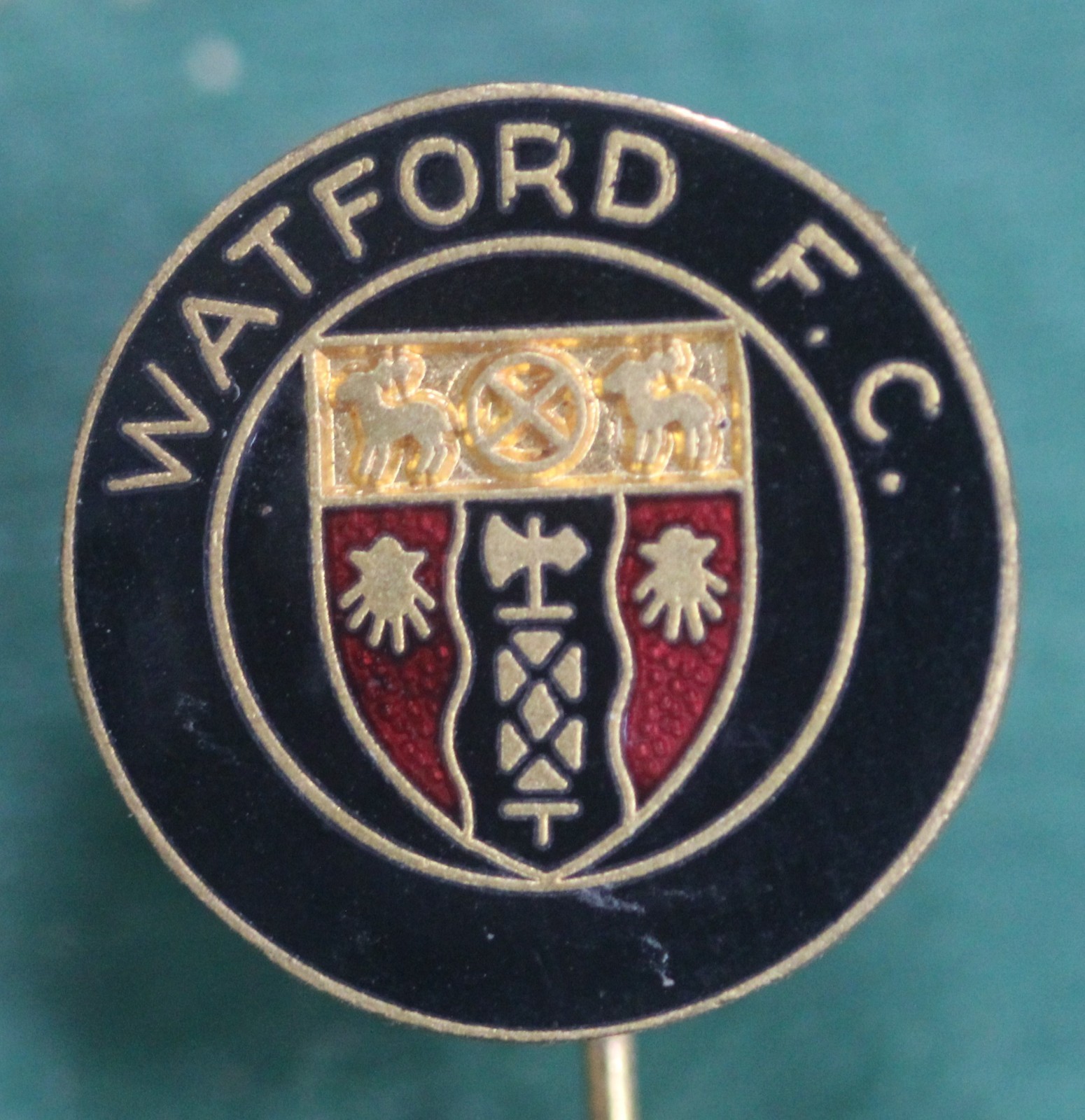 RARE England Watford FC Football Club Enamel Pin Badge (MURRAY) for sale on Ebay