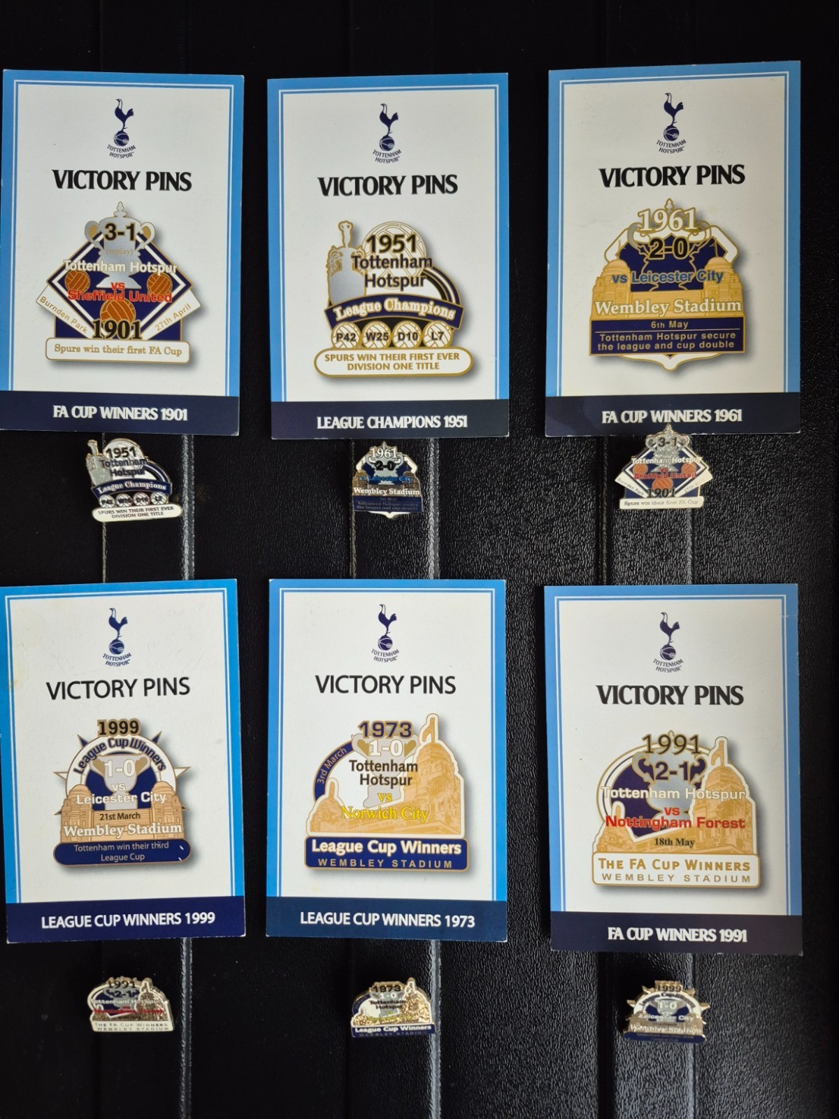 tottenham hotspur victory pin badges for sale on Ebay