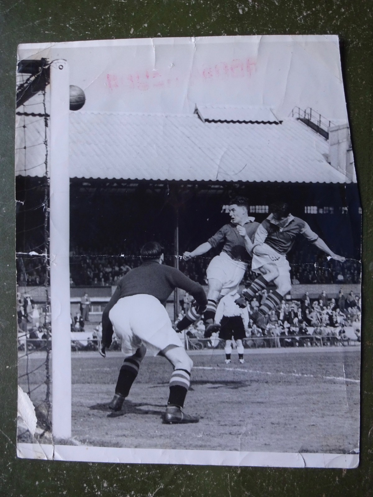 Chelsea Vs Burnley - 1952 - POOR CONDITION -  Original Press Photo. for sale on Ebay