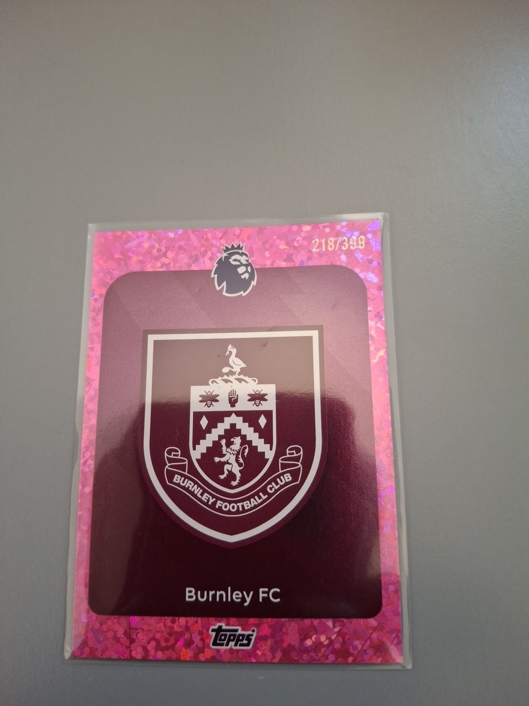 218/399 BURNLEY FC Parallel Logo/badge Numbered Chrome Card Topps 2026 for sale on Ebay
