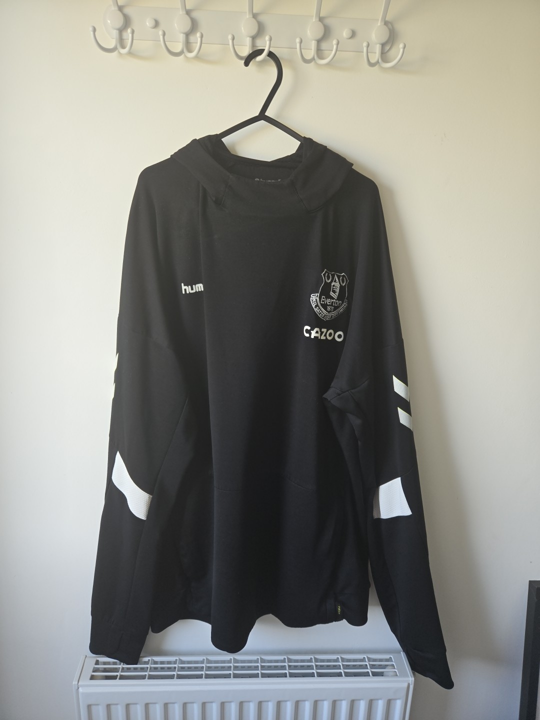 Mens Black Everton Hooded Top In XXL for sale on Ebay