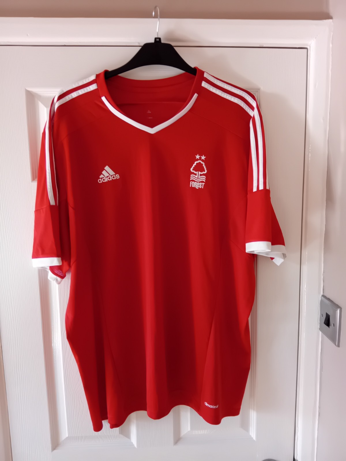 Nottingham Forest Home Shirt 2014 XXL Adults Original Adidas Red Football Top for sale on Ebay