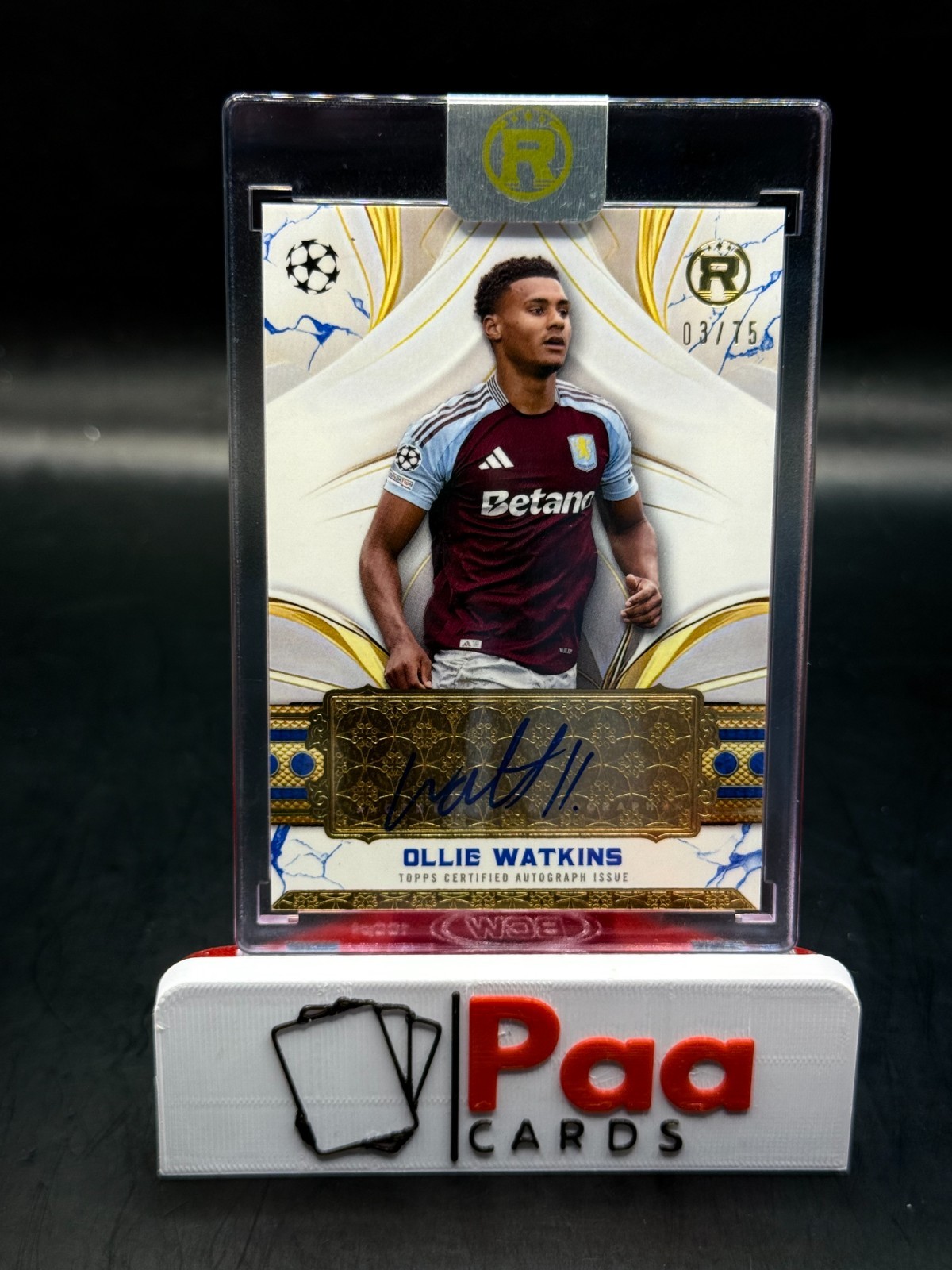 Topps - Reverence - Auto - Aston Villa - Ollie Watkins /75 for sale on Ebay