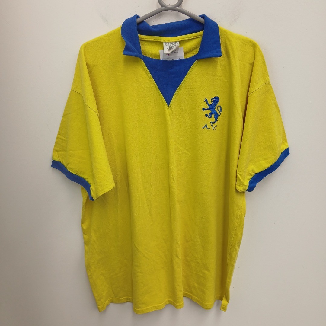 Aston Villa Football Shirt Size 2XL Mens Yellow And Blue 1970s Away -WRDC for sale on Ebay