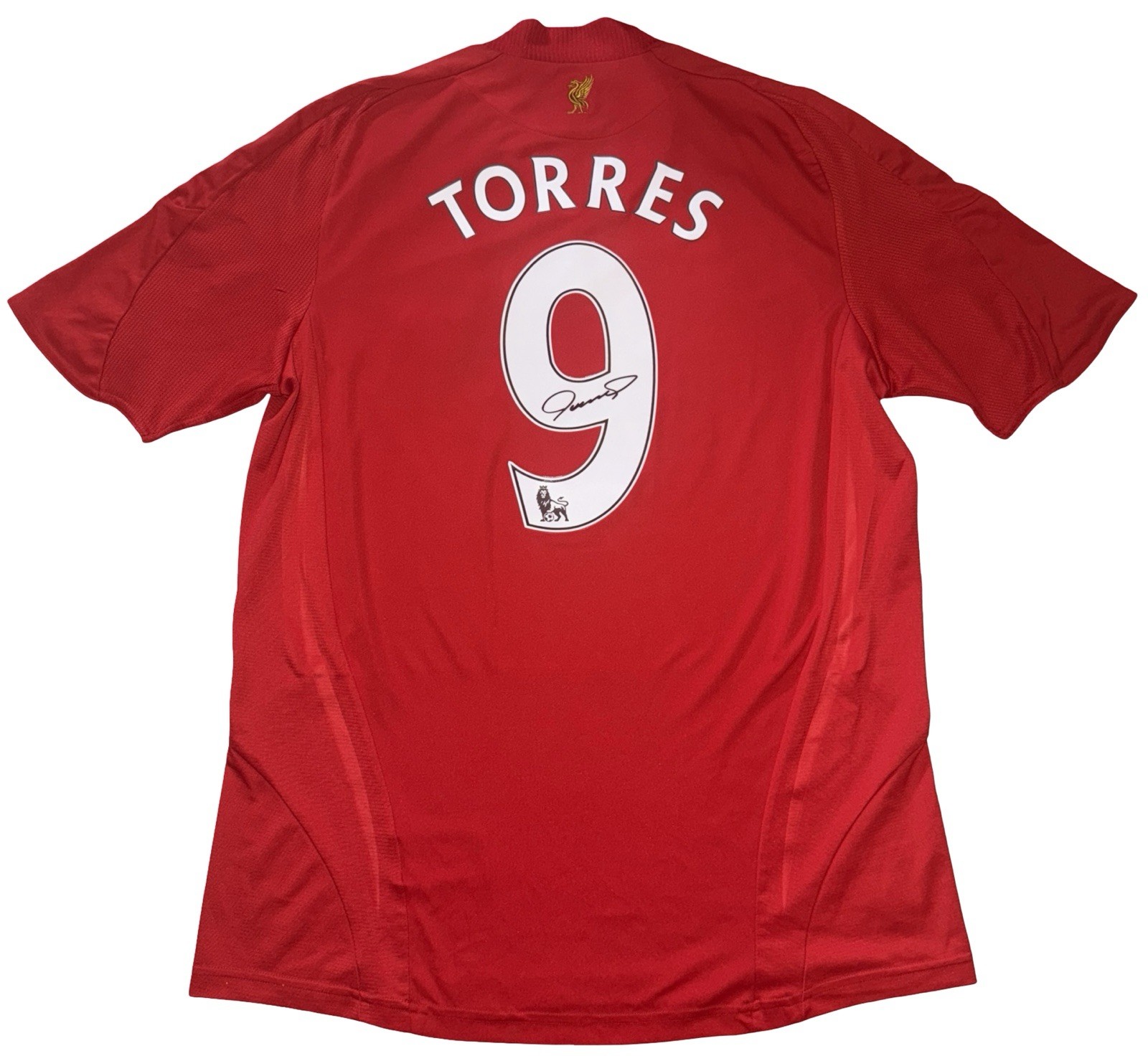 Fernando Torres Signed 08/10 Liverpool Home Shirt With PHOTO PROOF (Damaged) for sale on Ebay