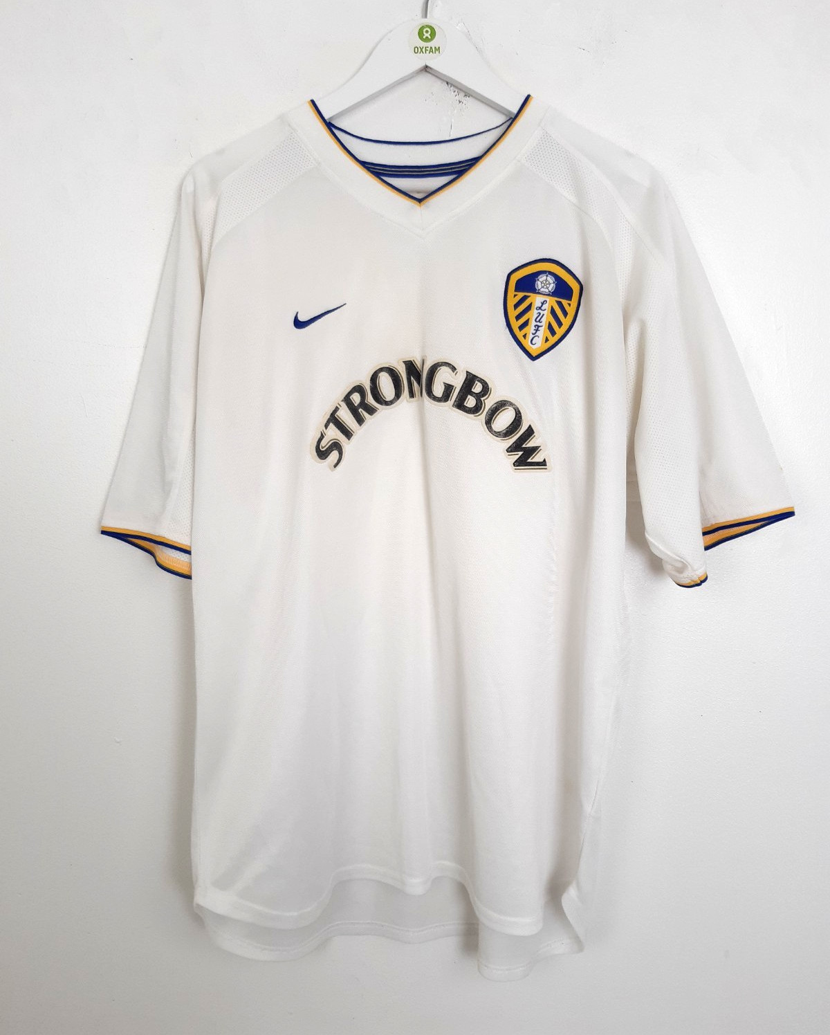 Nike Dri-Fit Leeds United 2000-02 Home Shirt Jersey White Size L USED F2 for sale on Ebay