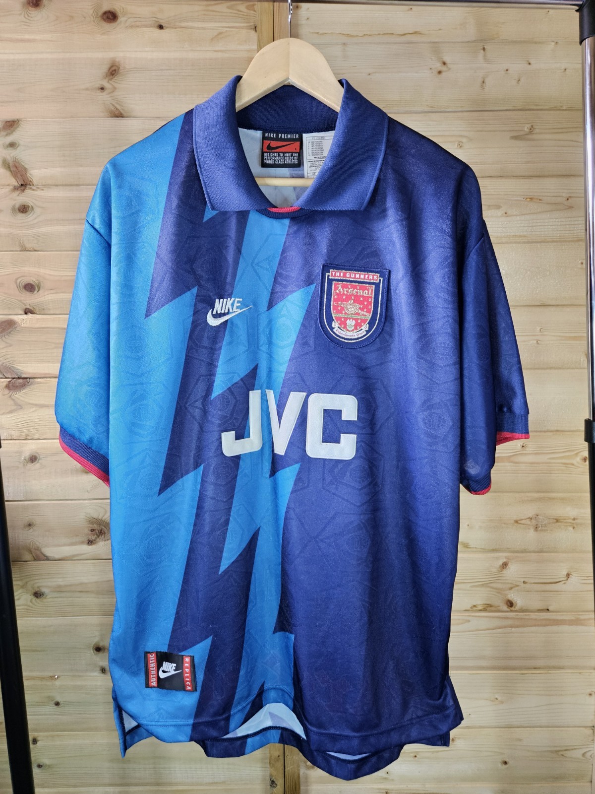 Rare Original Arsenal 1995/1996 Away Shirt LARGE NIKE VGC for sale on Ebay