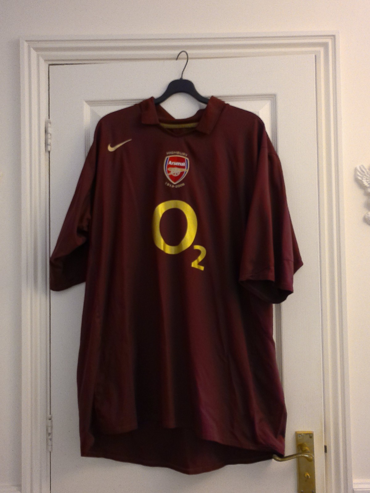 ORIGINAL ARSENAL FOOTBALL SHIRT 2005-06 - HOME NIKE 3XL for sale on Ebay