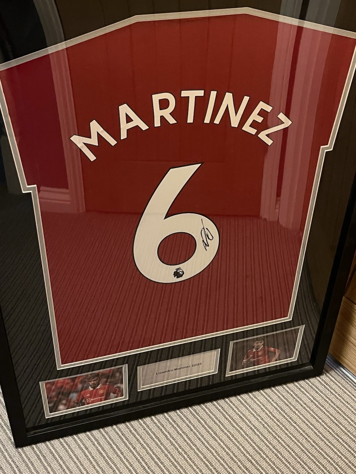 Lisandro Martinez Hand Signed Manchester United Football Shirt Framed for sale on Ebay