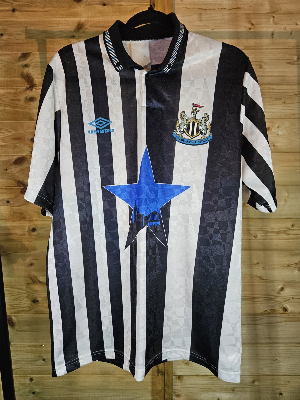 Rare Original Newcastle United 1991/1993 Home Shirt LARGE UMBRO VGC for sale on Ebay