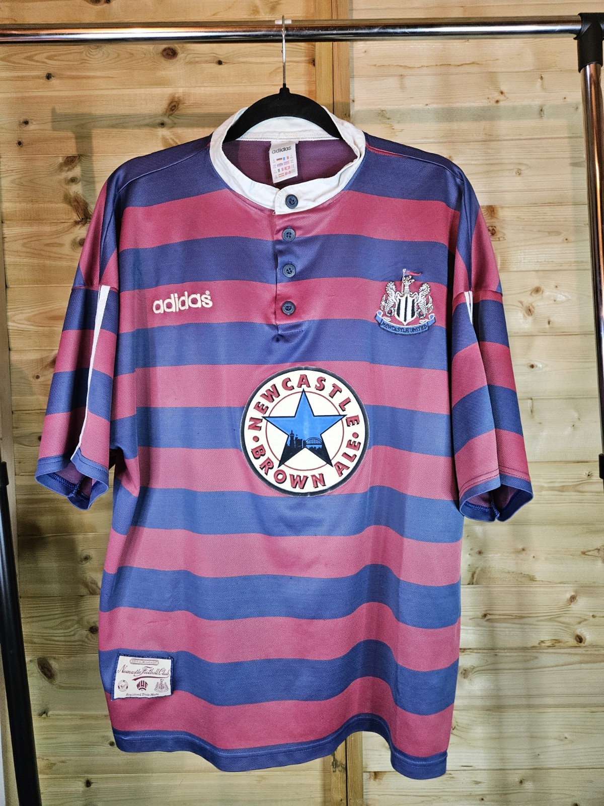 Rare Original Newcastle United 1995/1996 Away Shirt XXL ADIDAS for sale on Ebay