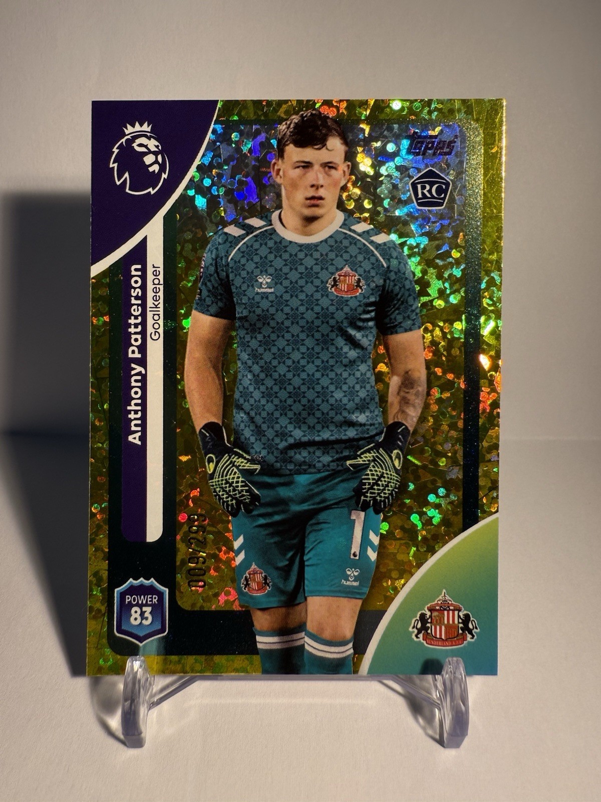 Topps Premier League 2026 Anthony Patterson /299 Rookie Sunderland Yellow RC for sale on Ebay